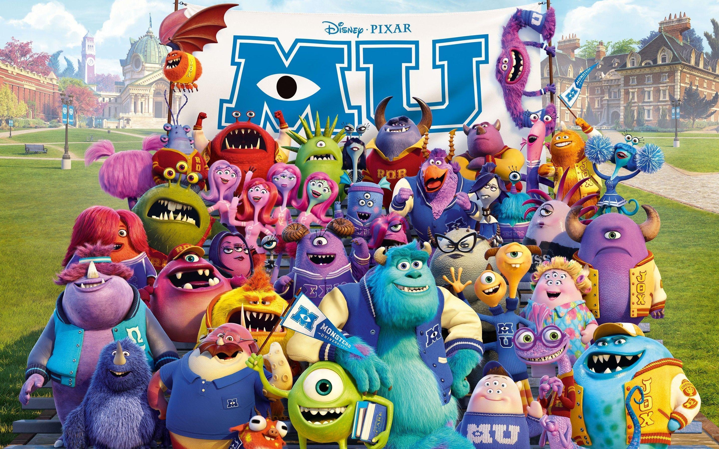 2880x1800 movies, Monsters University, Disney Pixar, Pixar Animation Studios, Desktop