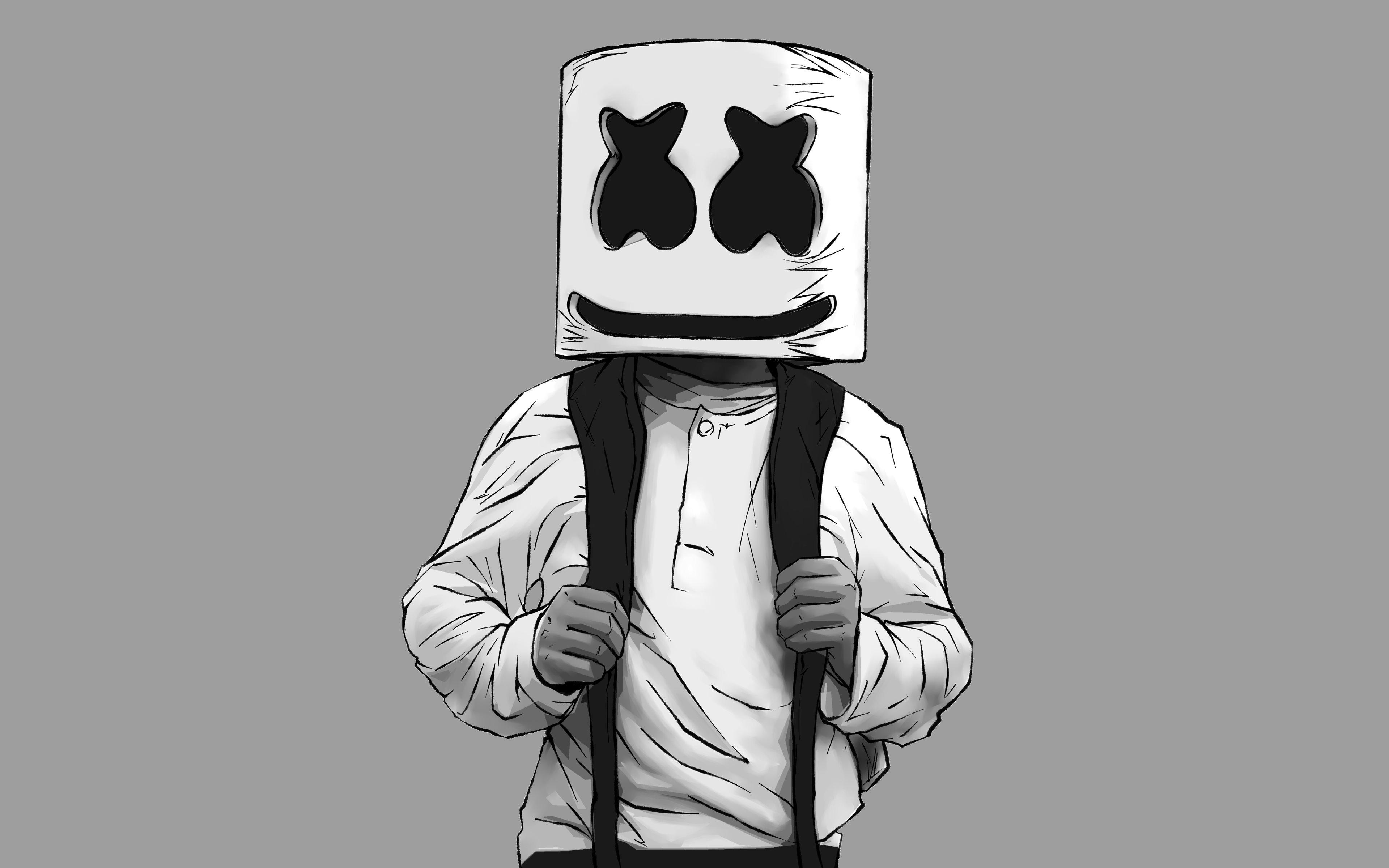 3840x2400 Marshmello 4k Ultra HD Wallpaper, Desktop