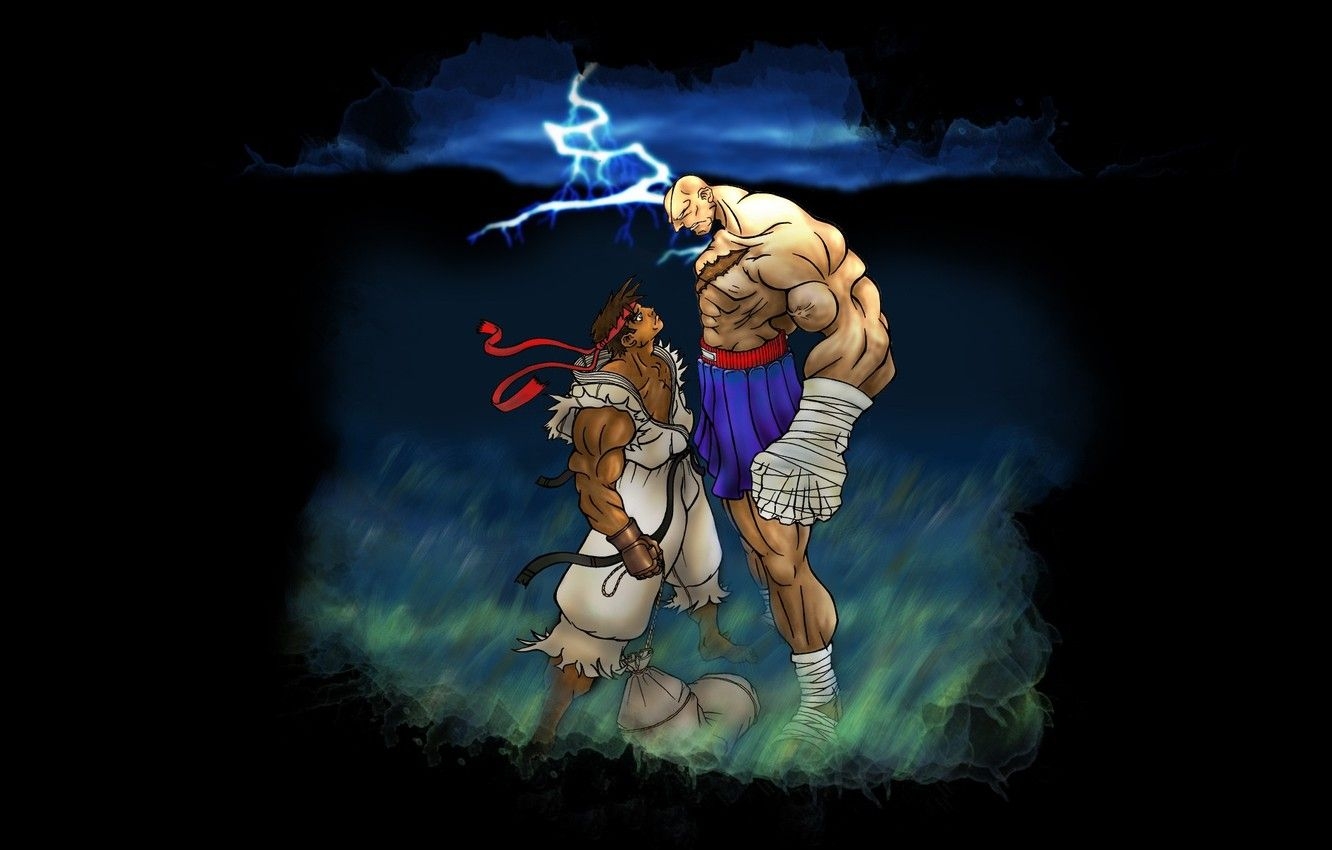 1340x850 Wallpaper Street Fighter, Ryu, Sagat image for desktop, section, Desktop