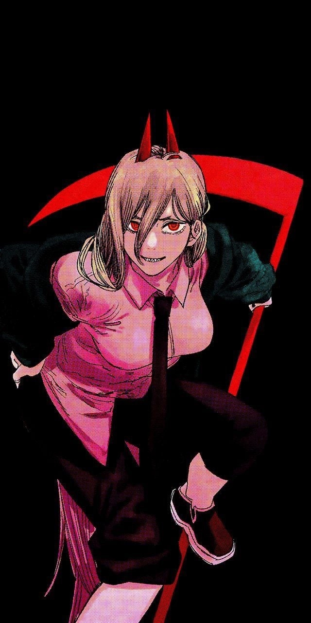 640x1280 Chainsaw man Cover [OLed Edit], Phone