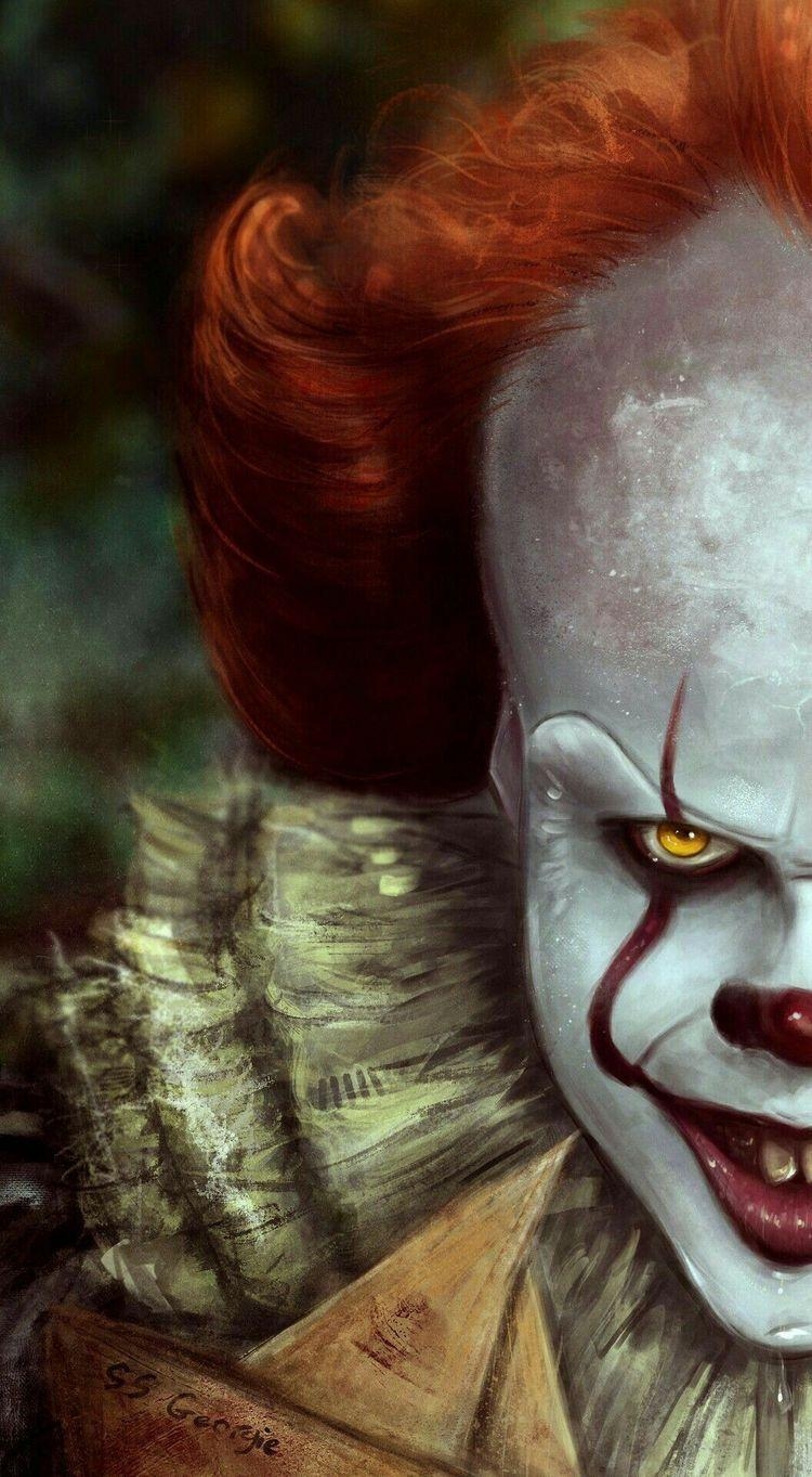 750x1370 IT Wallpaper. Wallpaper. Horror, Pennywise the dancing clown, Phone