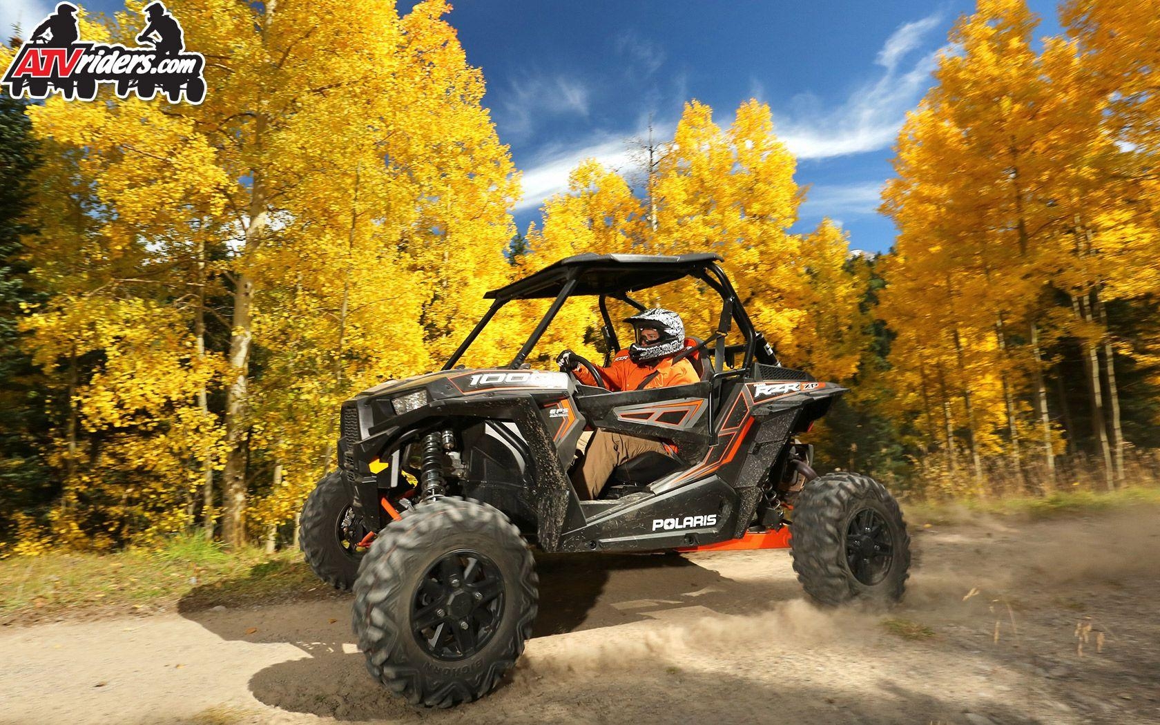 1680x1050 Polaris RZR XP 1000 SxS Creek Apsen Trees, Desktop