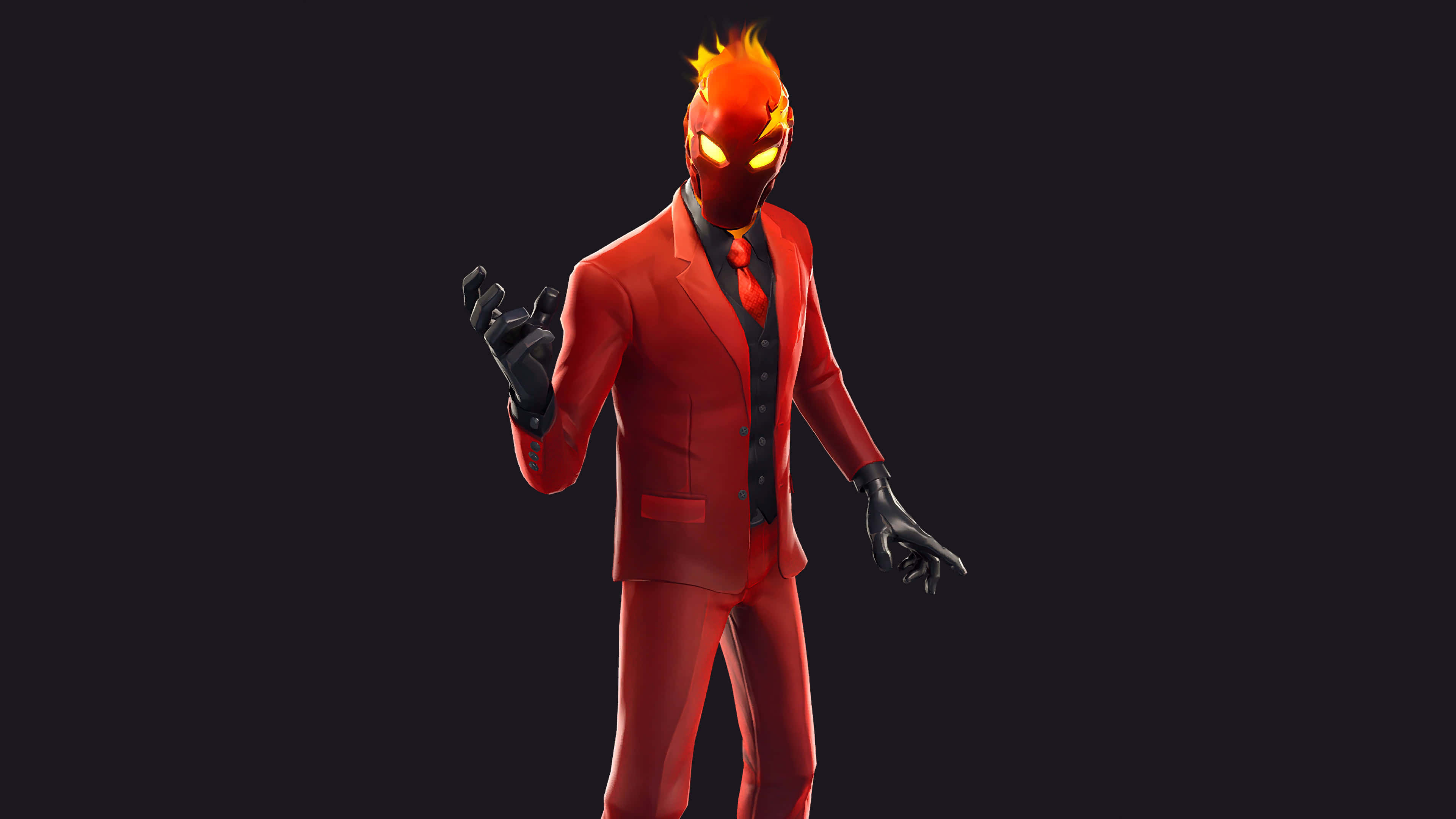 3840x2160 Fortnite Inferno Skin Outfit UHD 4K Wallpaper, Desktop