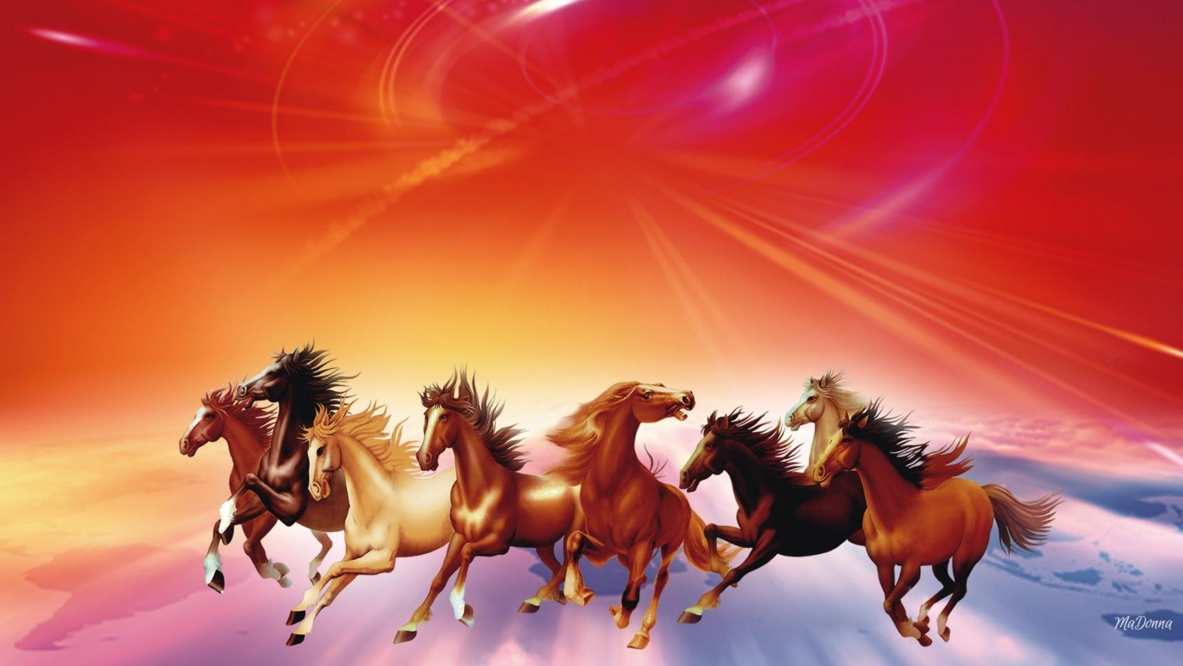 1710x960 Seven Horses Wallpaper Free Seven Horses Background, Desktop