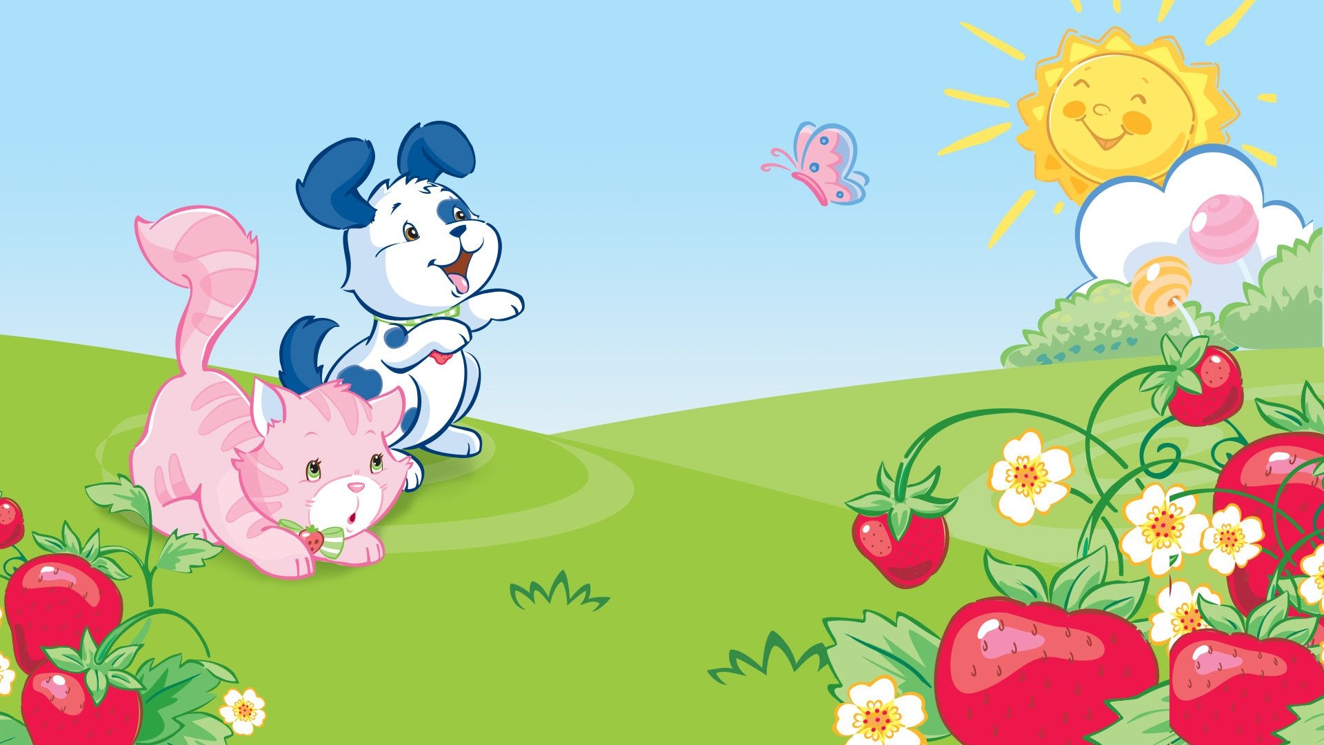 1920x1080 Strawberry Shortcake Background, Desktop