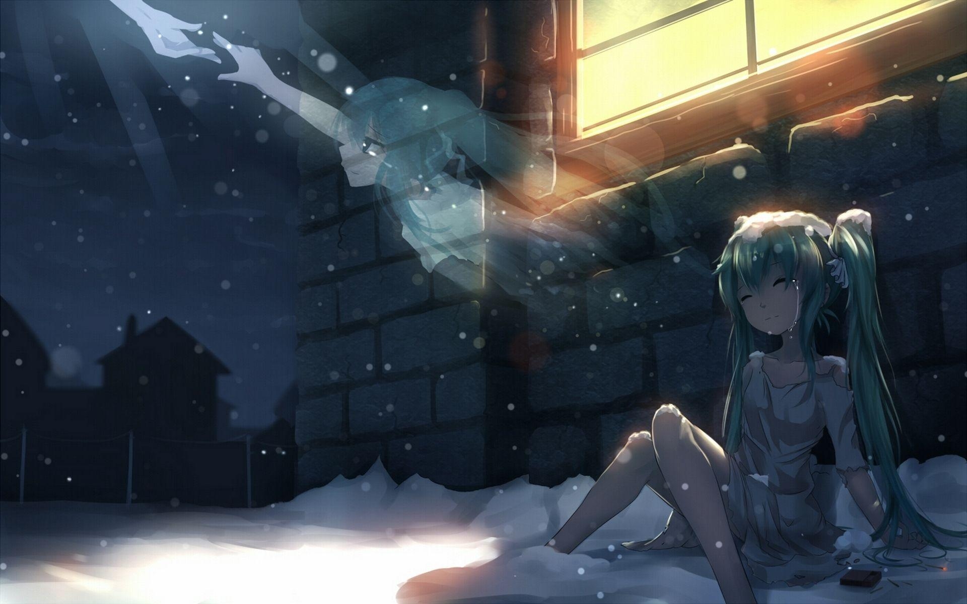 1920x1200 Unique Anime Sad Girl Wallpaper Collection Wallpaper HD, Desktop