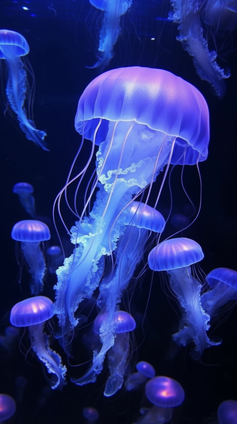 820x1460 iPhone Jellyfish Wallpaper. Jellyfish picture, Bioluminescent jellyfish, Colorful jellyfish, Phone