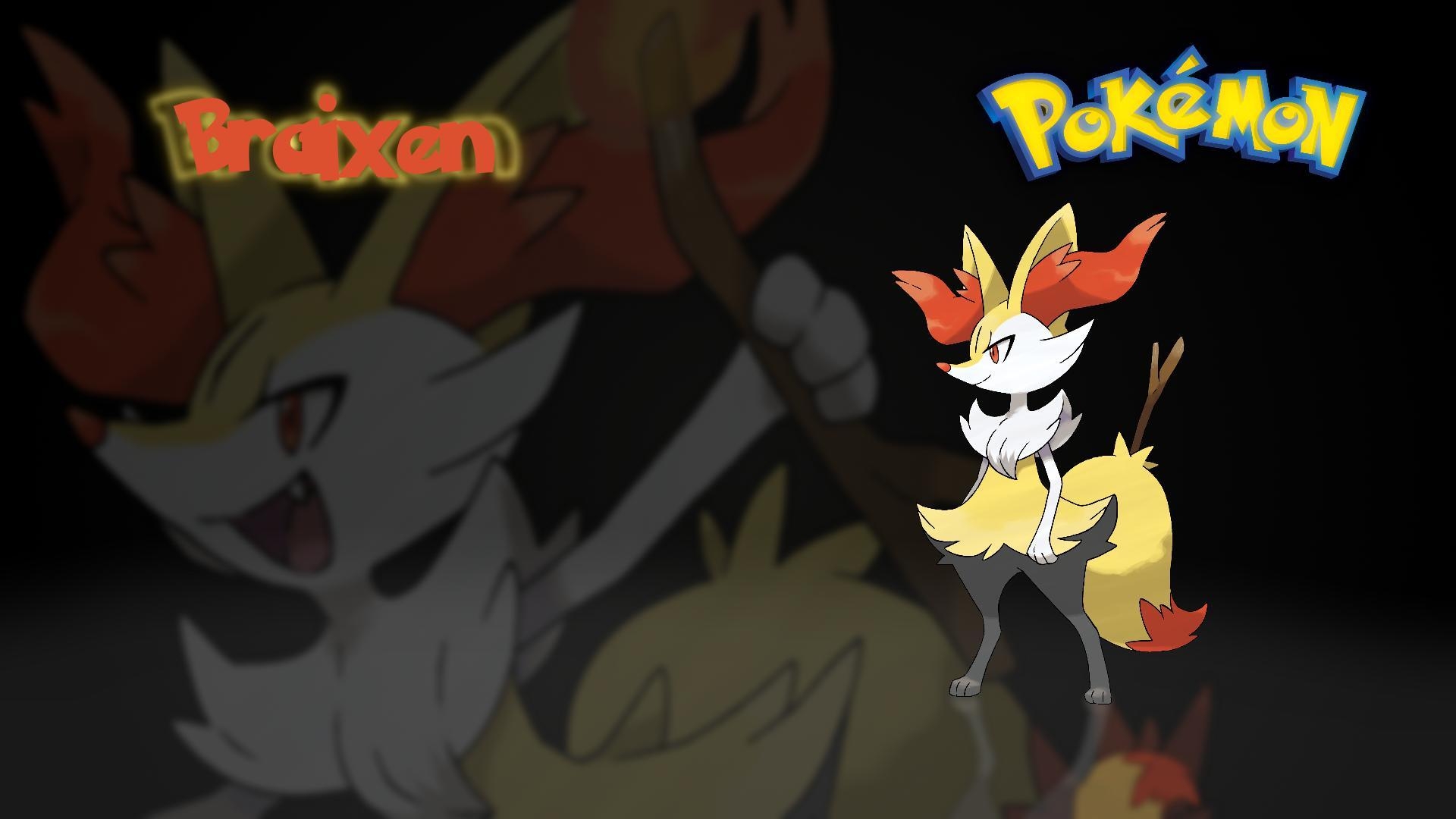 1920x1080 I made a Braixen wallpaper for my boyfriend, thought I could post it, Desktop