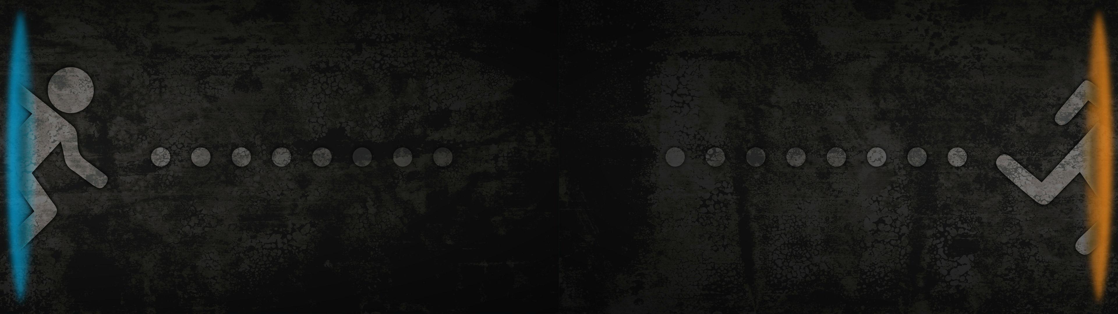 3840x1080 Portal 2 Dual Screen Wallpaper, Dual Screen