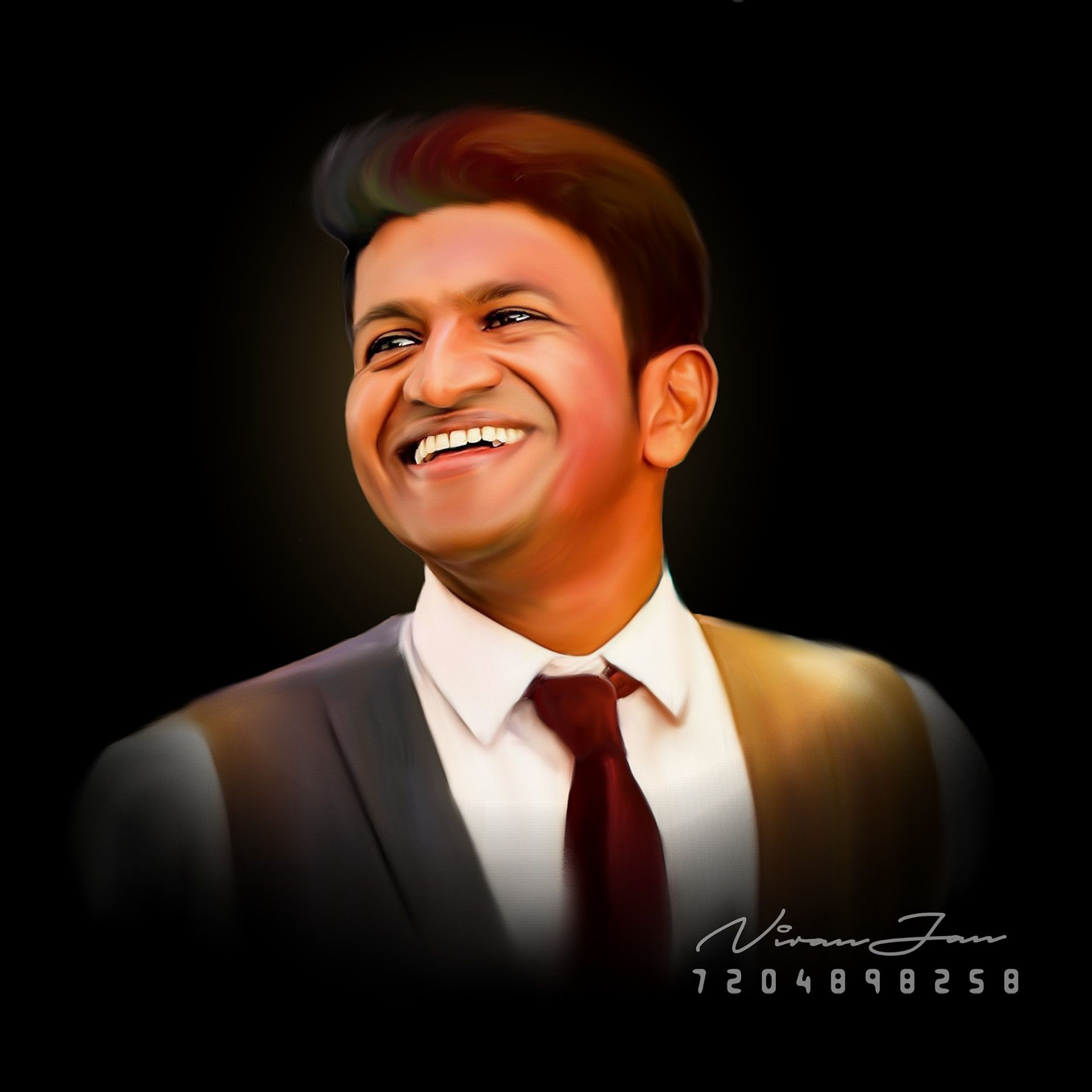 1920x1920 Puneeth Rajkumar, Niranjan Art, Phone