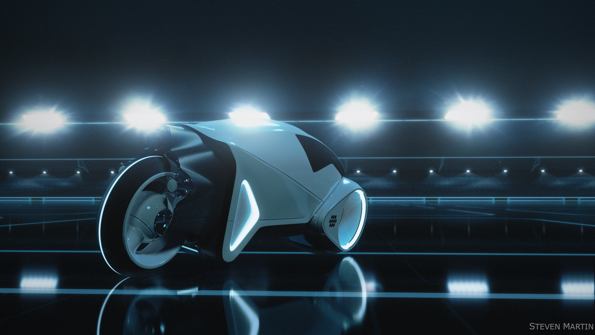 1920x1080 Tron Legacy's Light Cycle (Old Project), Desktop