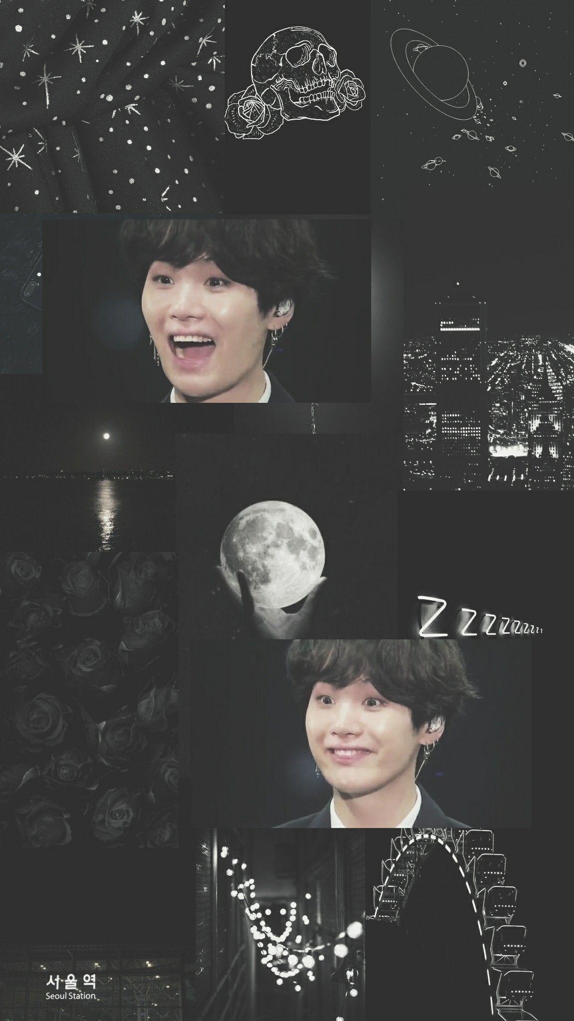 1160x2050 Yoongi Black Aesthetic Wallpaper Credits To Yoongieah, Phone