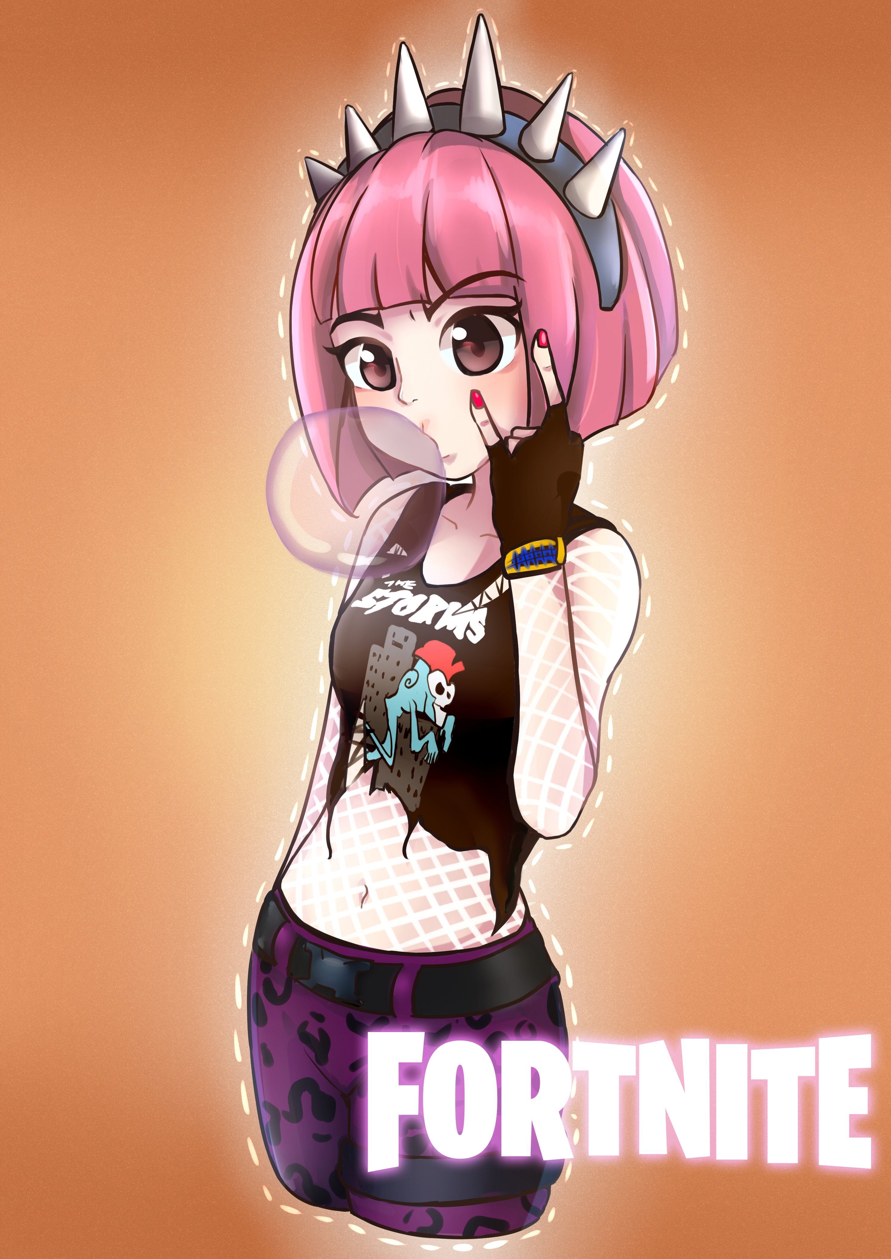 2960x4170 Cute Fortnite Wallpaper Power Chord, Phone