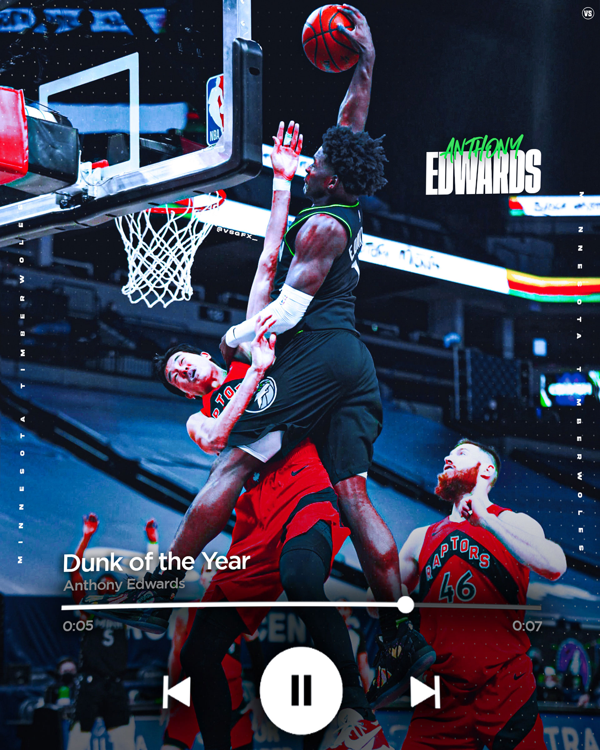 1920x2410 Anthony Edwards Iconic Dunk Wallpaper, Phone