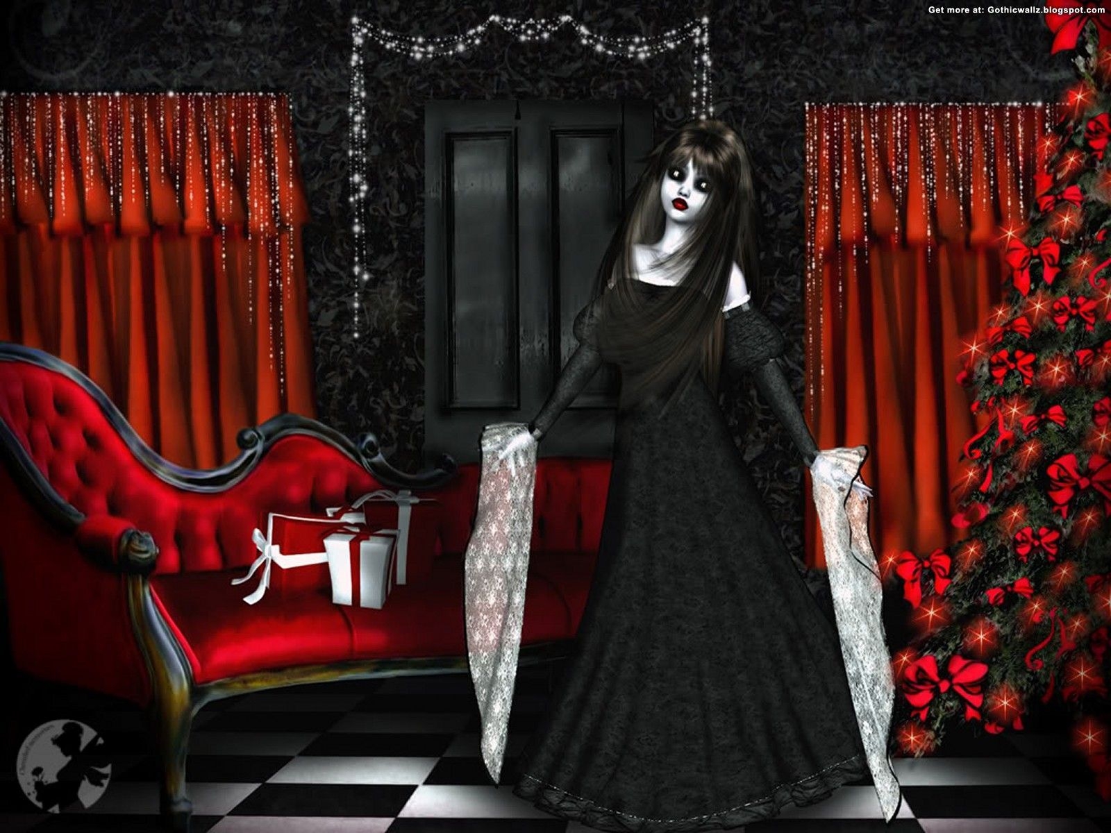 1600x1200 Gothic Christmas 1. Gothic Wallpaper Download. Gothic wallpaper, Dark christmas, Thanksgiving wallpaper, Desktop