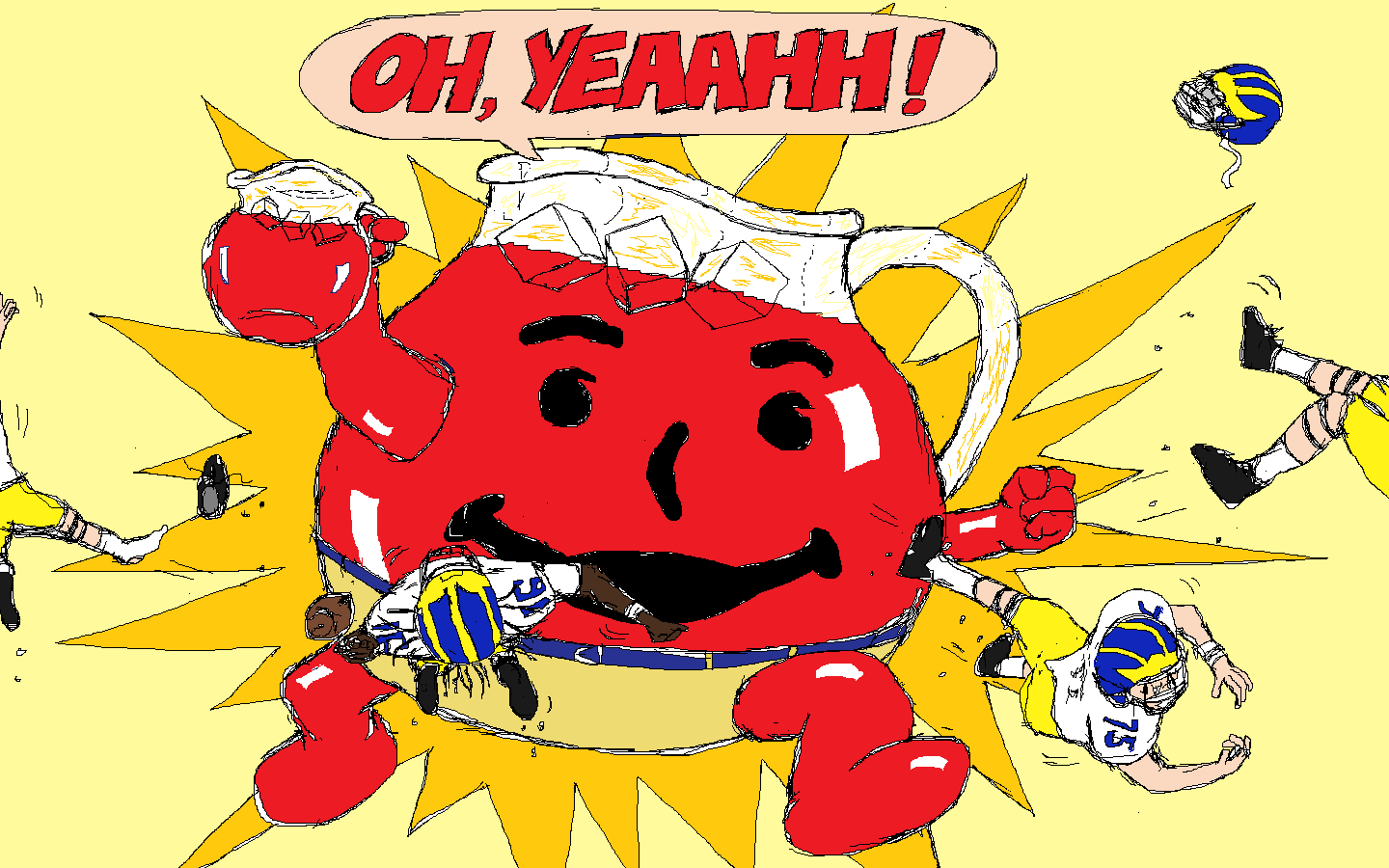 1440x900 Yellow Kool Aid Man 41700, Desktop