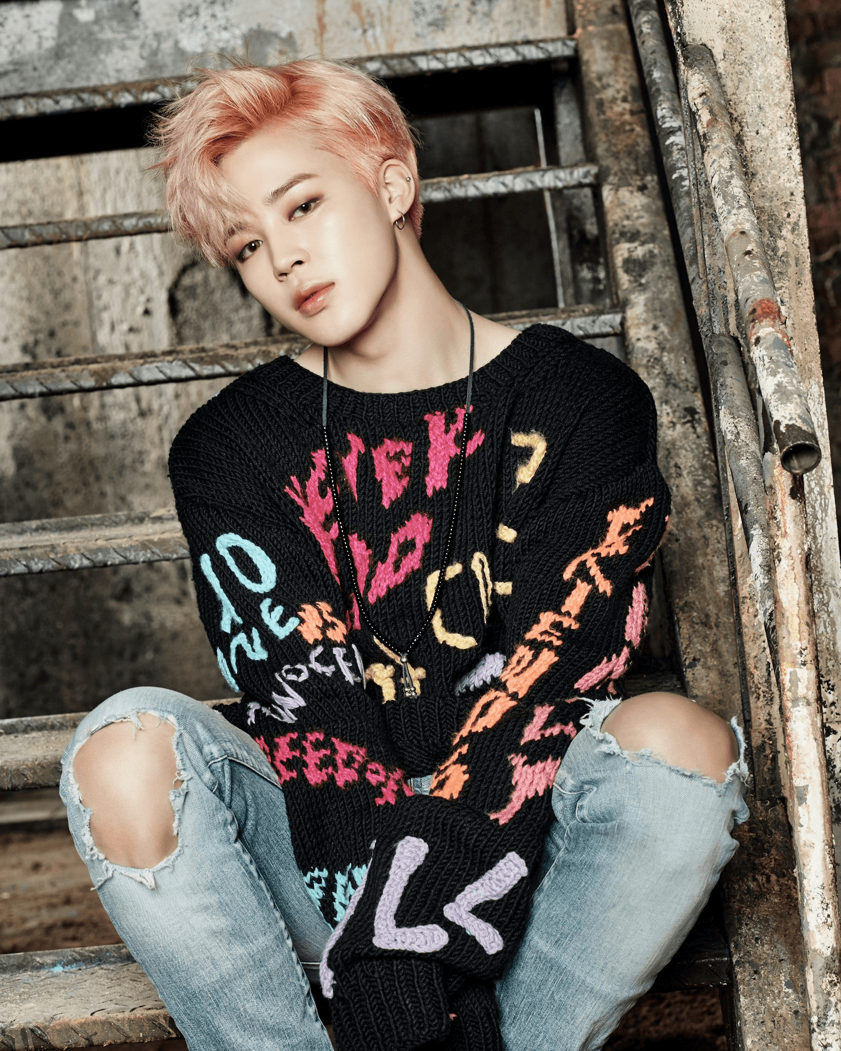 1640x2050 BTS. Jimin, Pink hair, Phone