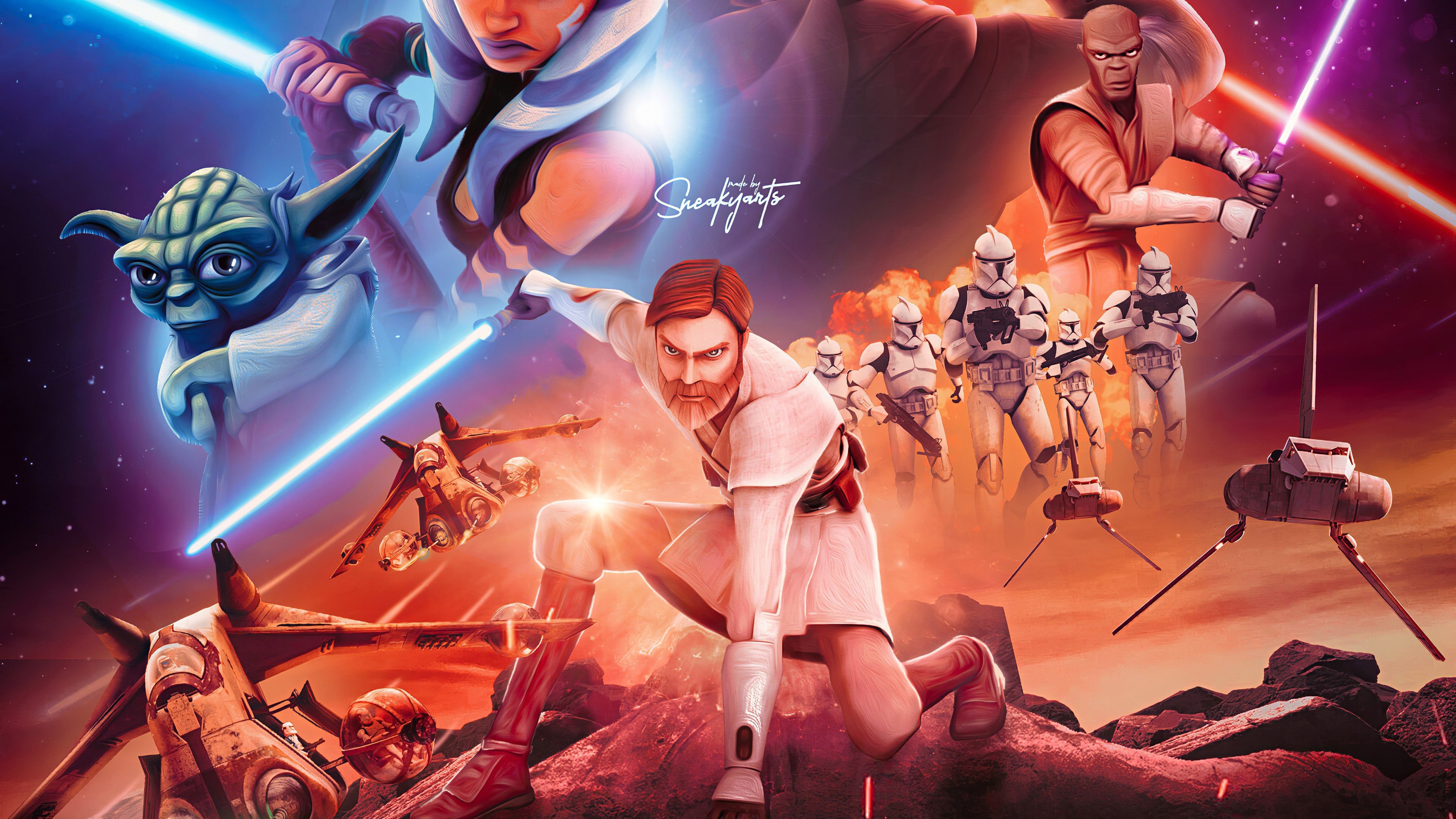 3840x2160 Clone Wars Wallpaper Free HD Wallpaper, Desktop