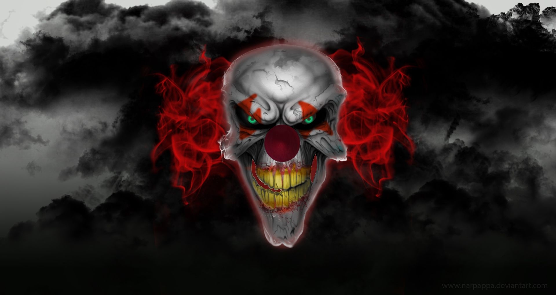 1920x1020 Scary Clown Wallpaper Free, Desktop