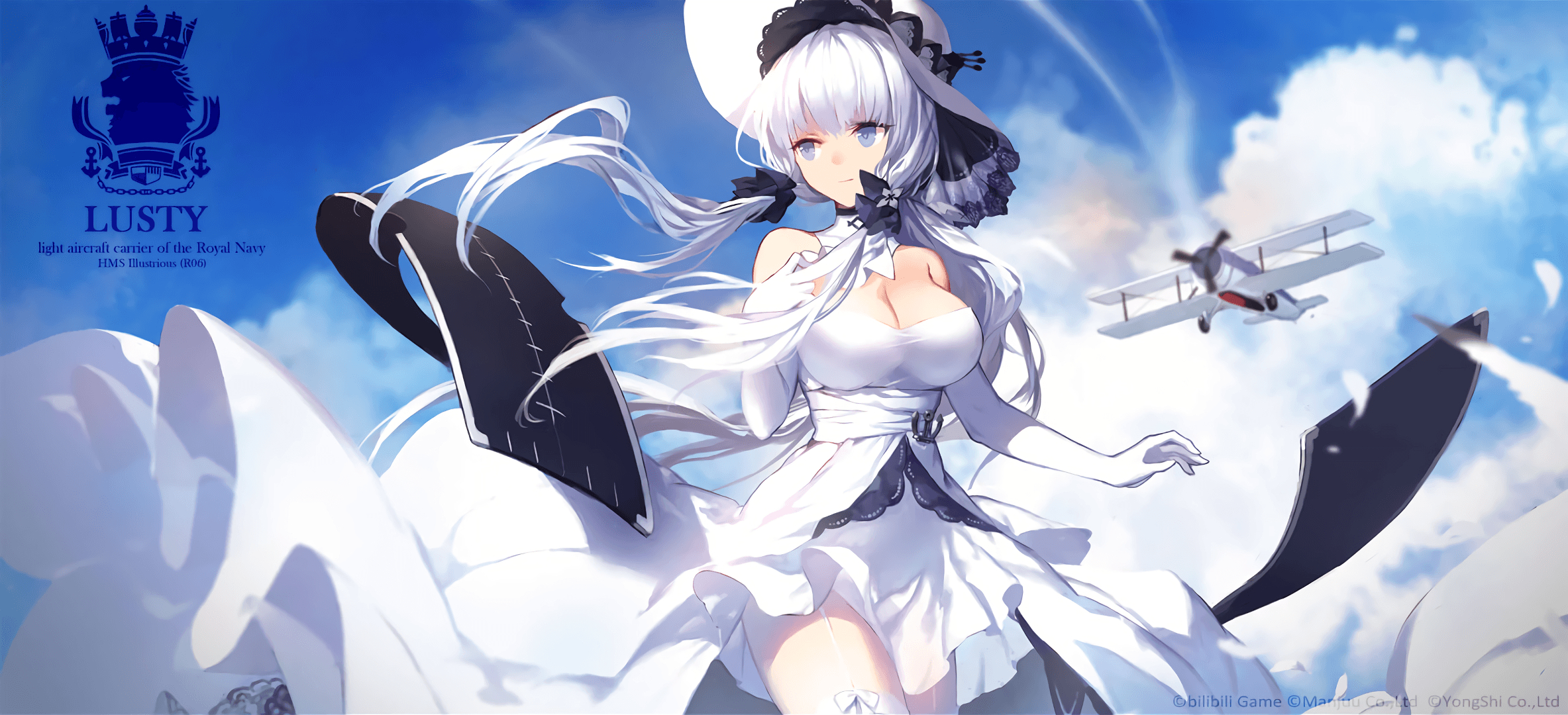 2370x1080 Azur Lane HD Wallpaper, Dual Screen