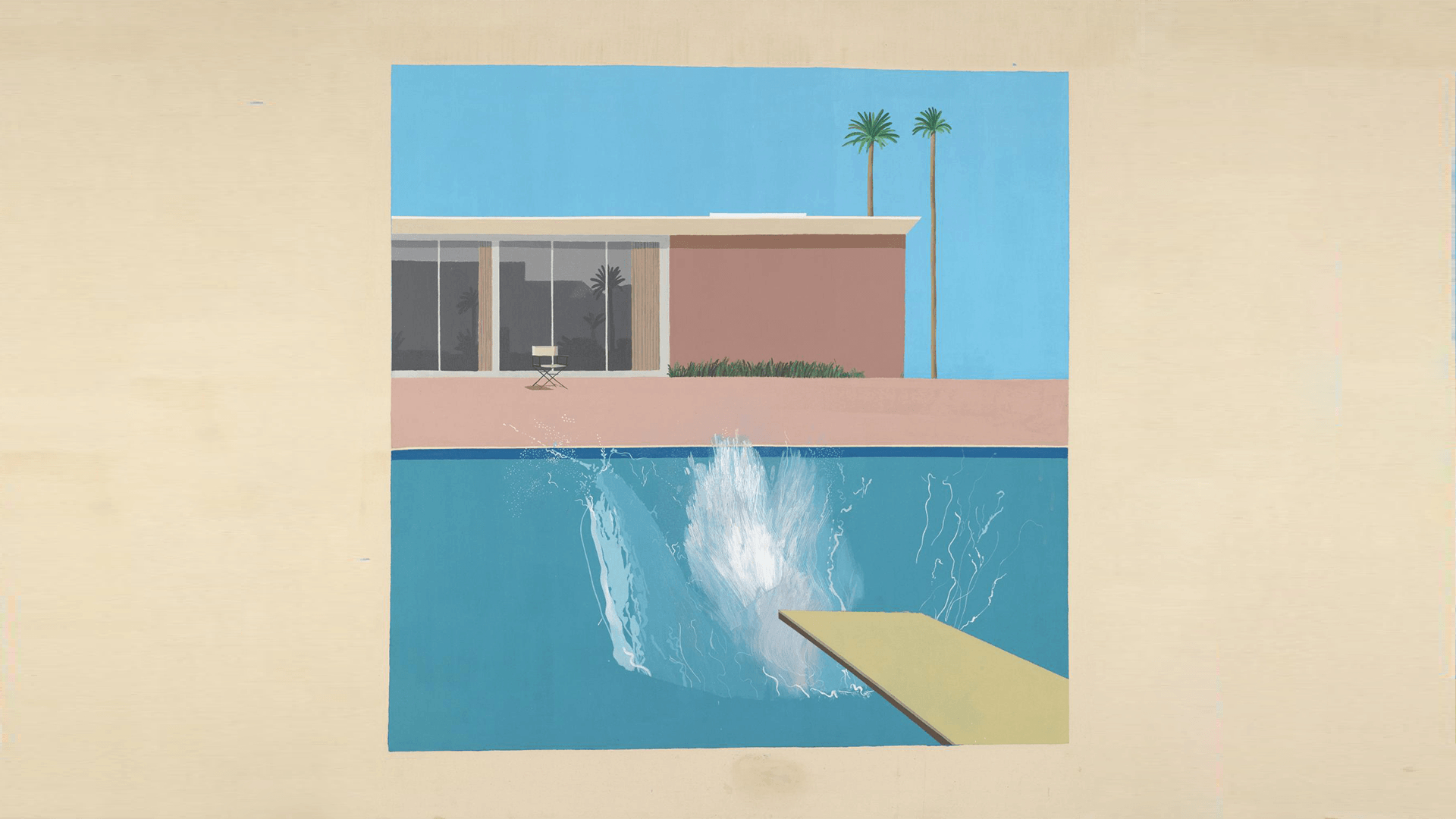 1920x1080 David Hockney Bigger Splash (1920 x 1080), Desktop