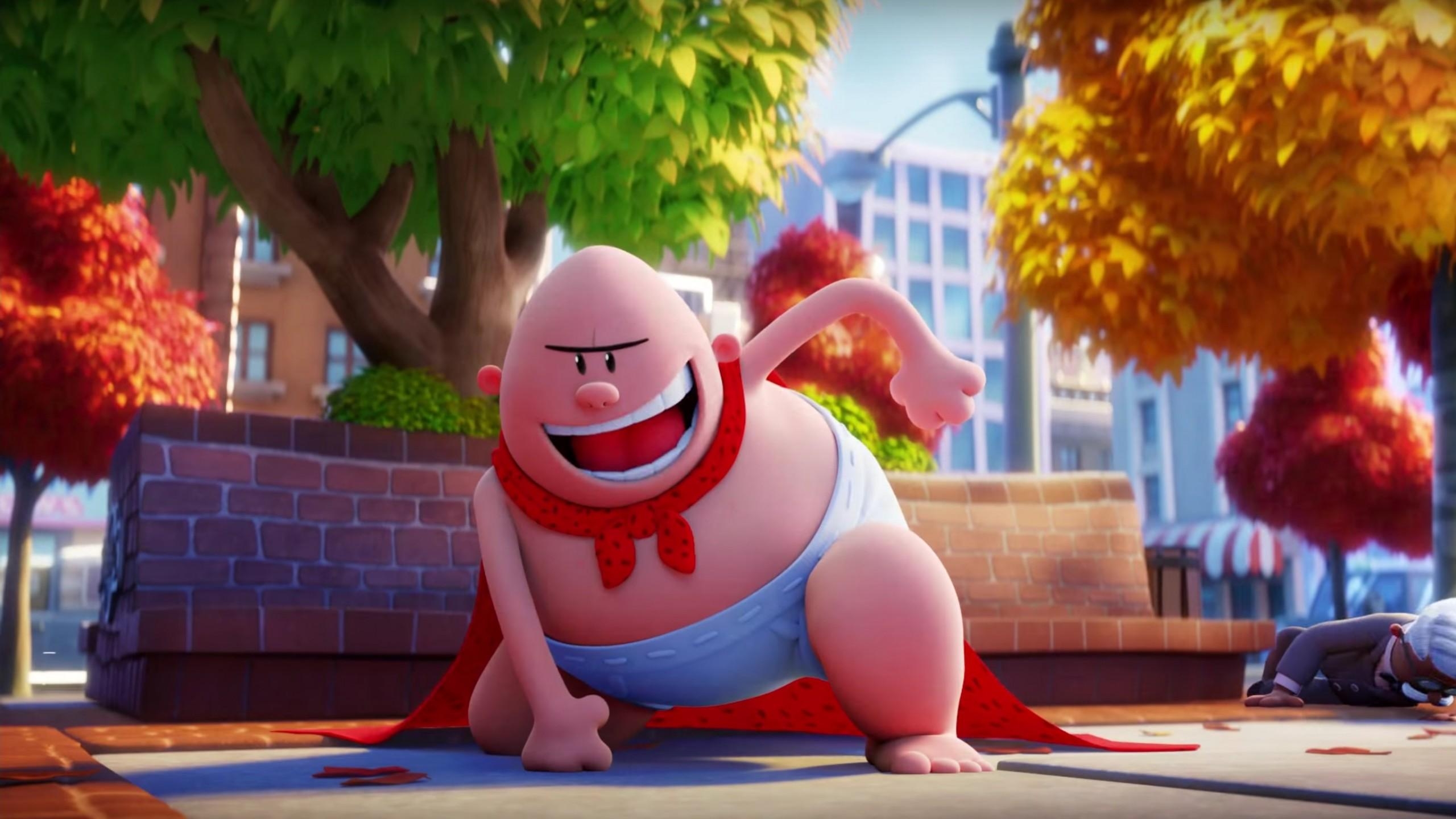 2560x1440 Wallpaper Captain Underpants, The First Epic Movie, best animation, Desktop