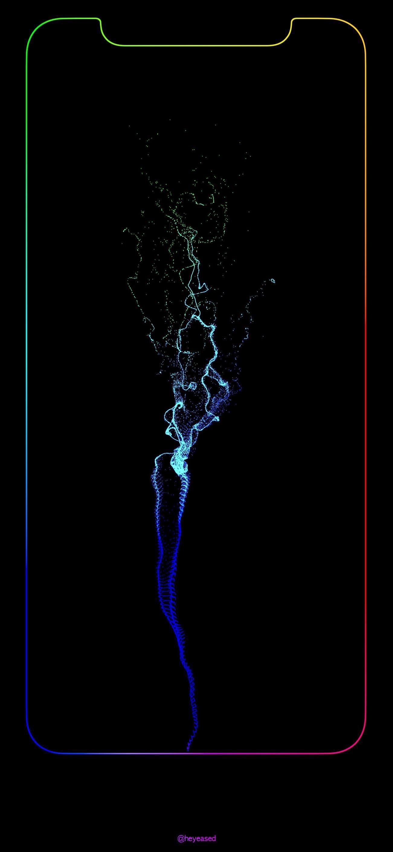 1310x2820 I took one of the graduated border wallpaper for the X and added, Phone