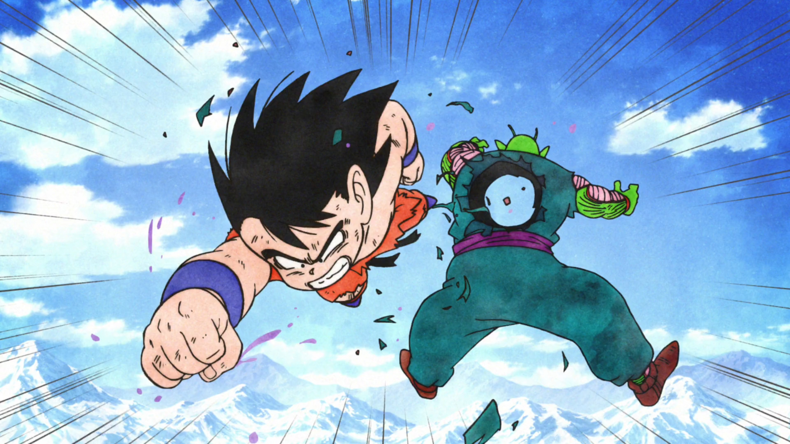 2560x1440 Kid Goku vs Piccolo, Desktop