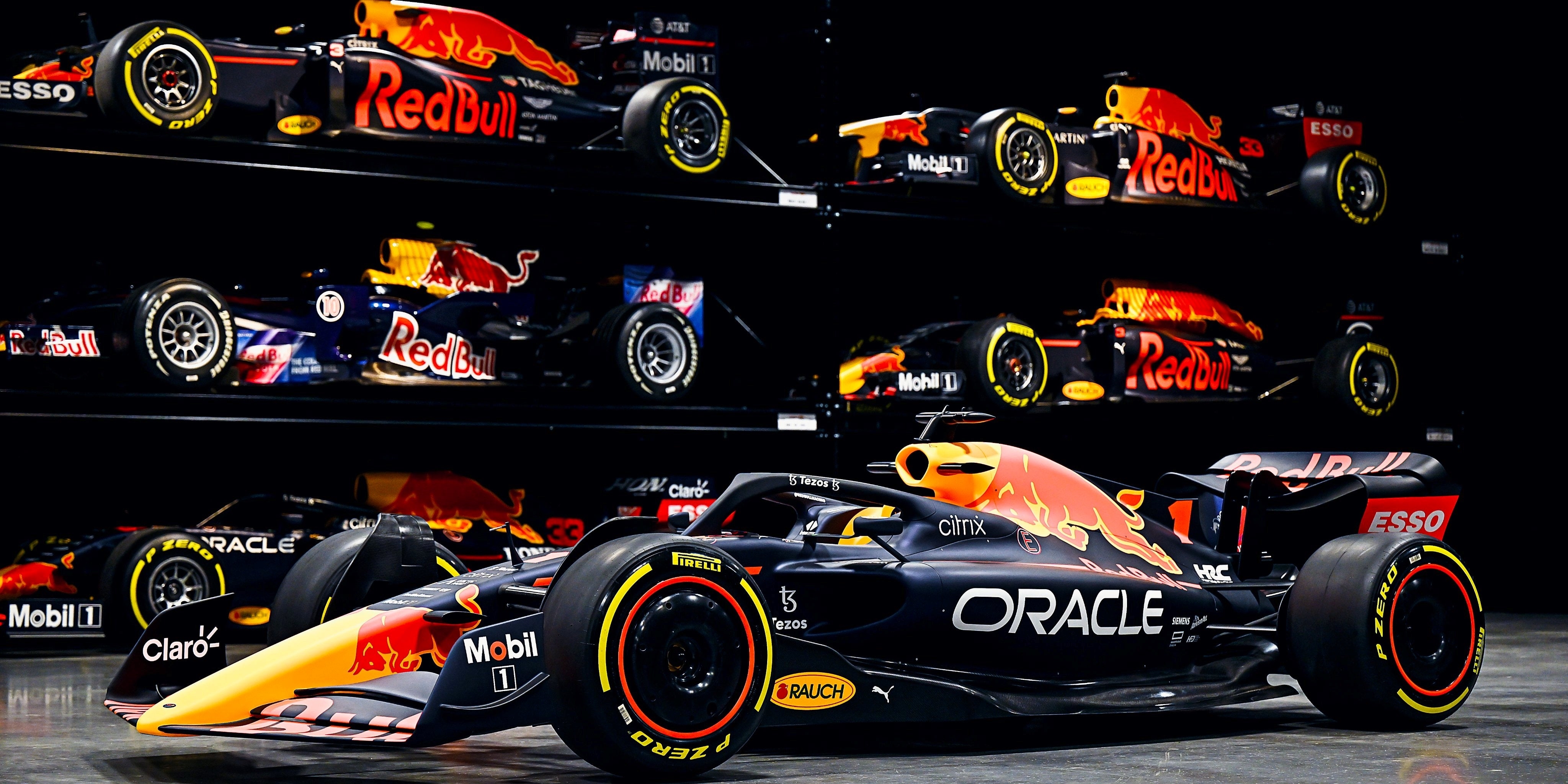 4100x2050 Red Bull Racing Wallpaper, Dual Screen