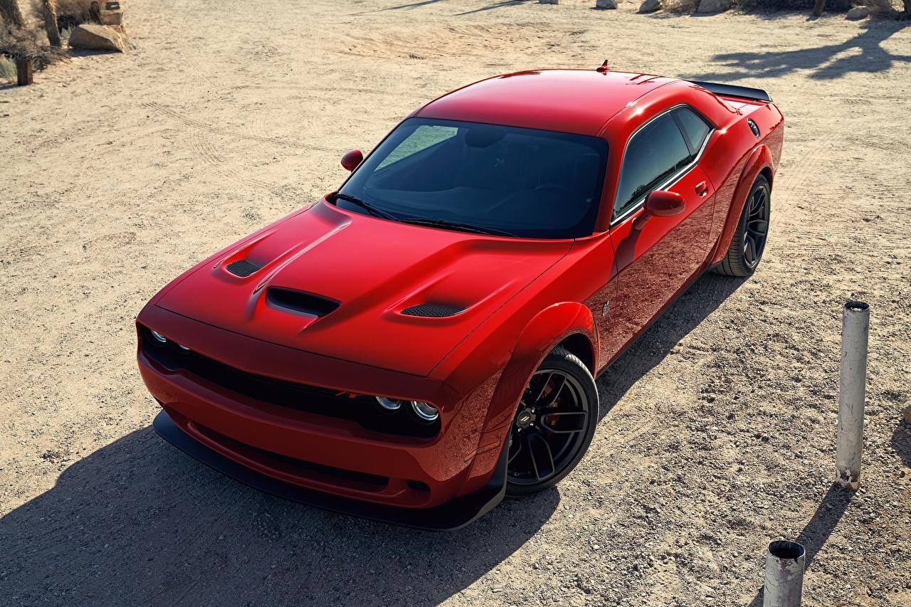 1280x860 Wallpaper Dodge 2019 Challenger R T Scat Pack Widebody Red Metallic, Desktop