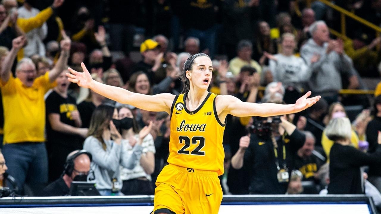 1280x720 Iowa's Caitlin Clark stars in the final women's basketball Starting Five of the season, Desktop