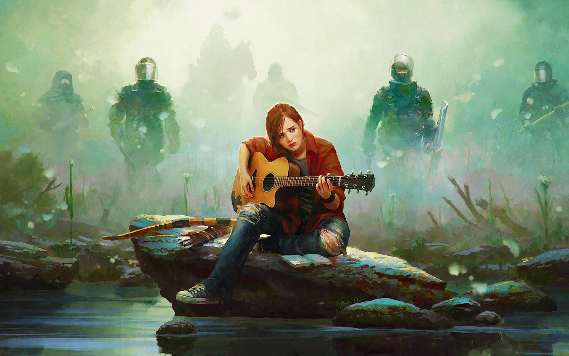 1920x1200 The Last of Us Part 2 Ellie Playing Guitar 4K Wallpaper, Desktop