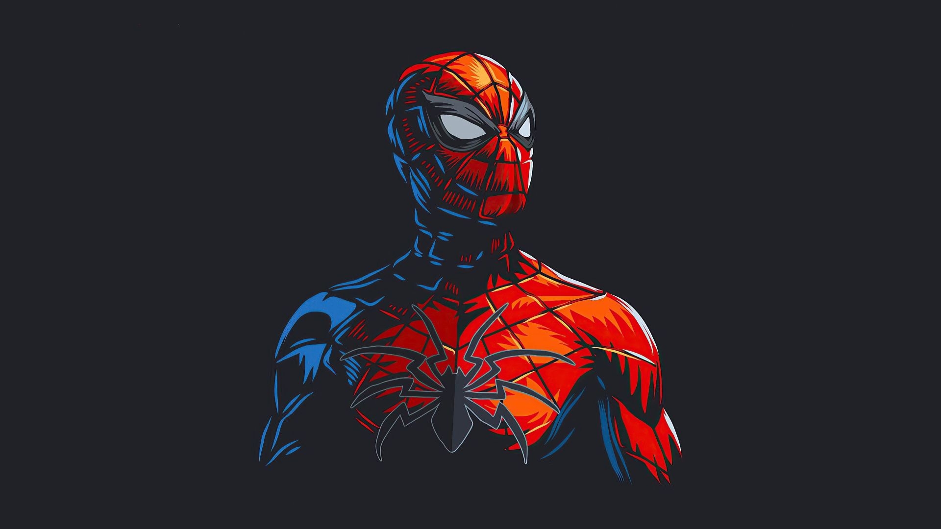 1920x1080 Desktop Wallpaper Spider Man Red Suit, Minimal, HD Image, Picture, Background, C2f68e, Desktop