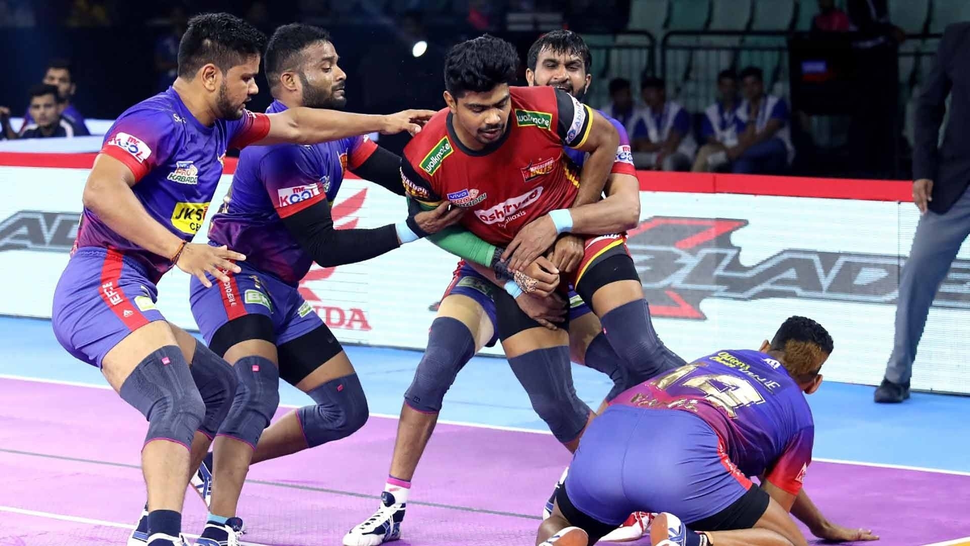 1920x1080 Pro Kabaddi: Dabang Delhi's Naveen Kumar registers 100 raid points this season, scores seventh 'Super 10' on the trot, Desktop