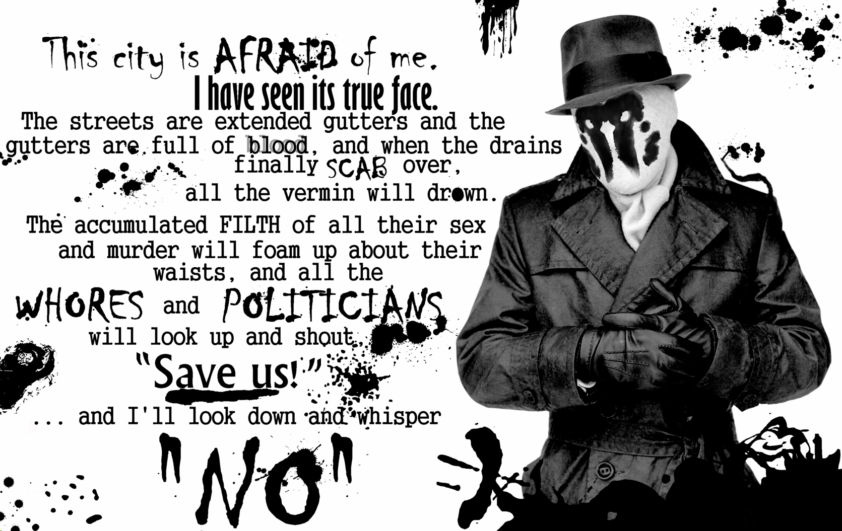 1680x1060 Download Watchmen Rorschach Wallpaper, Desktop