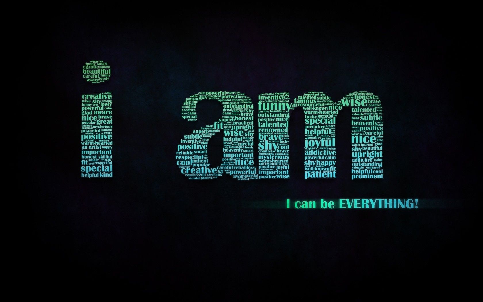 1680x1050 motivational wallpaper i am Desktop Wallpaperk HD, Desktop