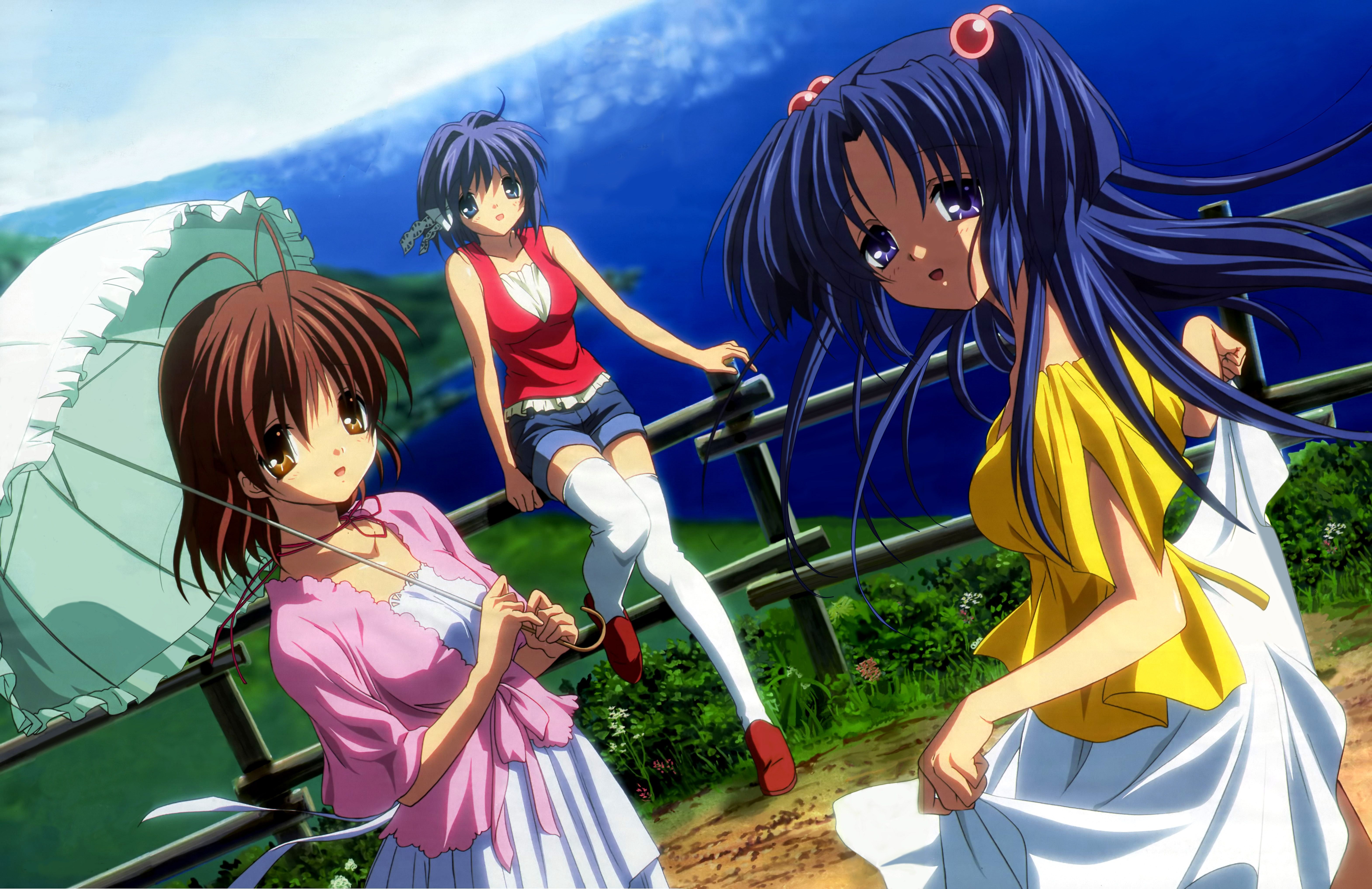 6290x4080 Clannad, Kotomi Ichinose, Ryou Fujibayashi, Nagisa Furukawa. だんご, Desktop