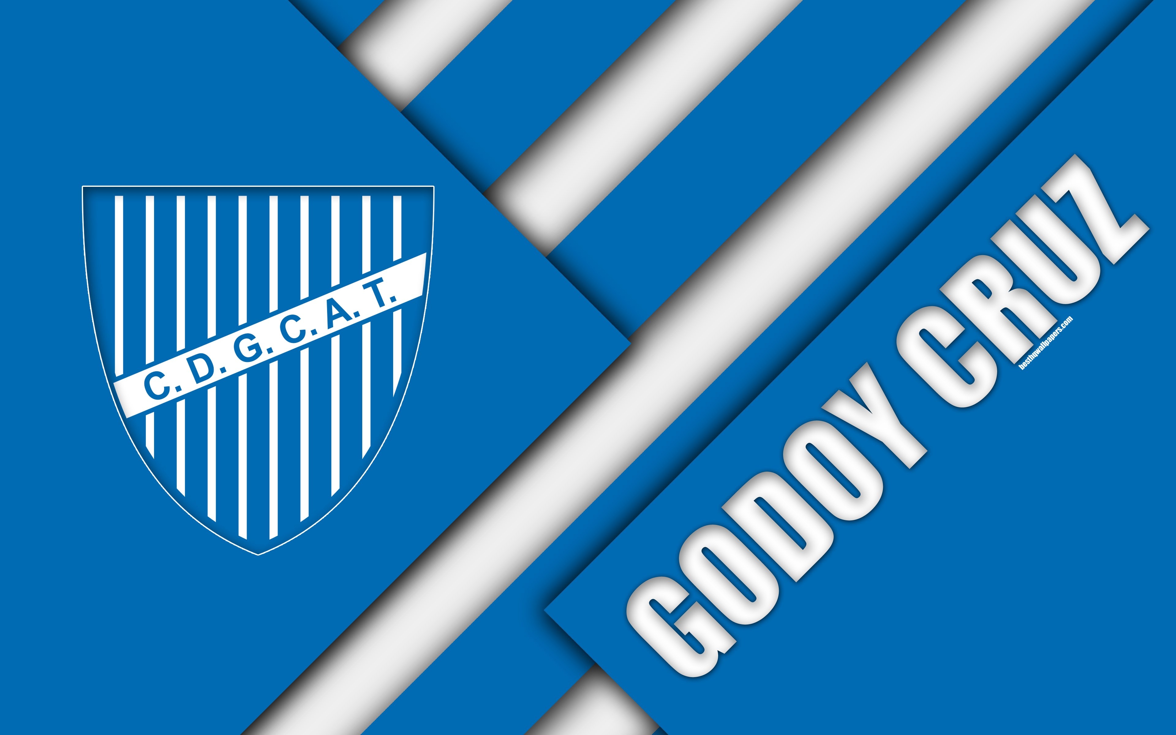 3840x2400 Download wallpaper Godoy Cruz Antonio Tomba, Argentina, white blue, Desktop