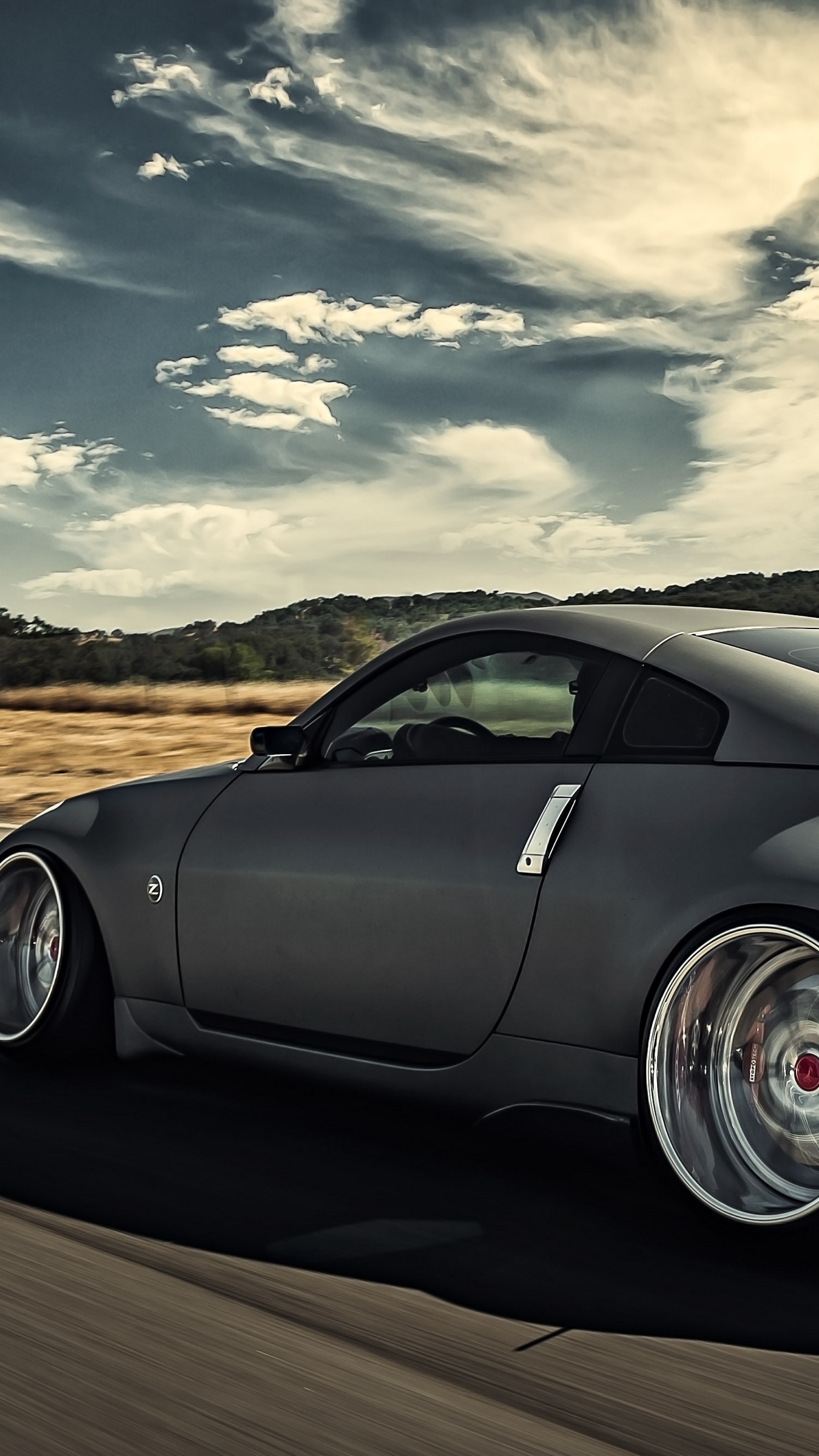 1350x2400 Wallpaper Nissan, 350z, Stance, Movement, Speed, Side 350z Wallpaper iPhone, Phone