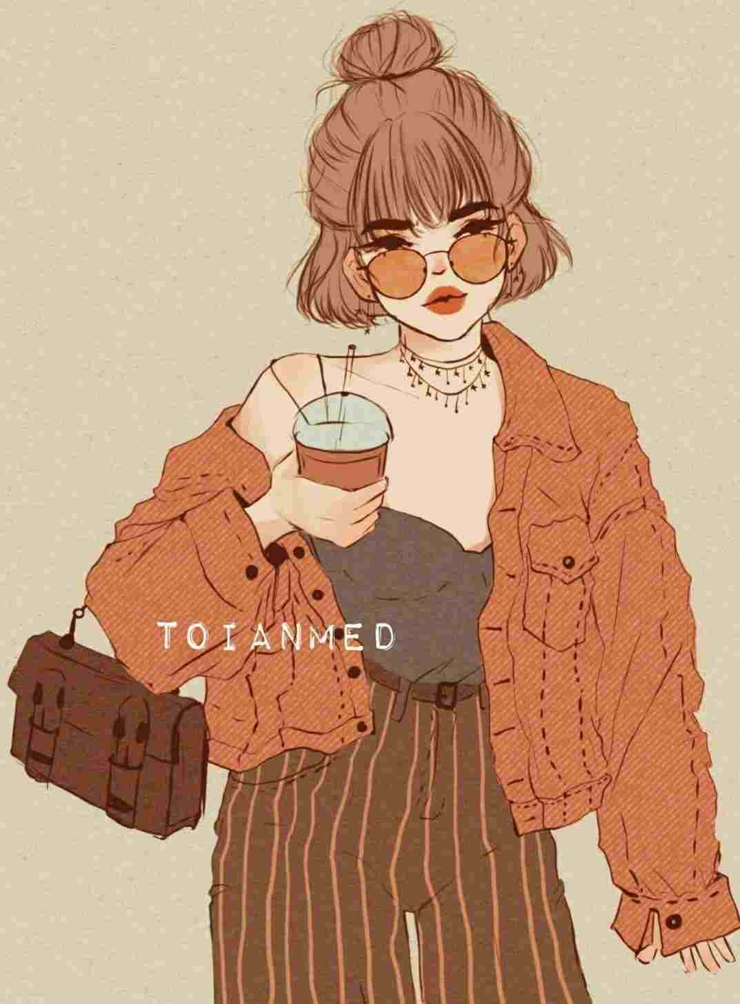 1080x1460 Aesthetic Girl Drawing Wallpaper, Phone