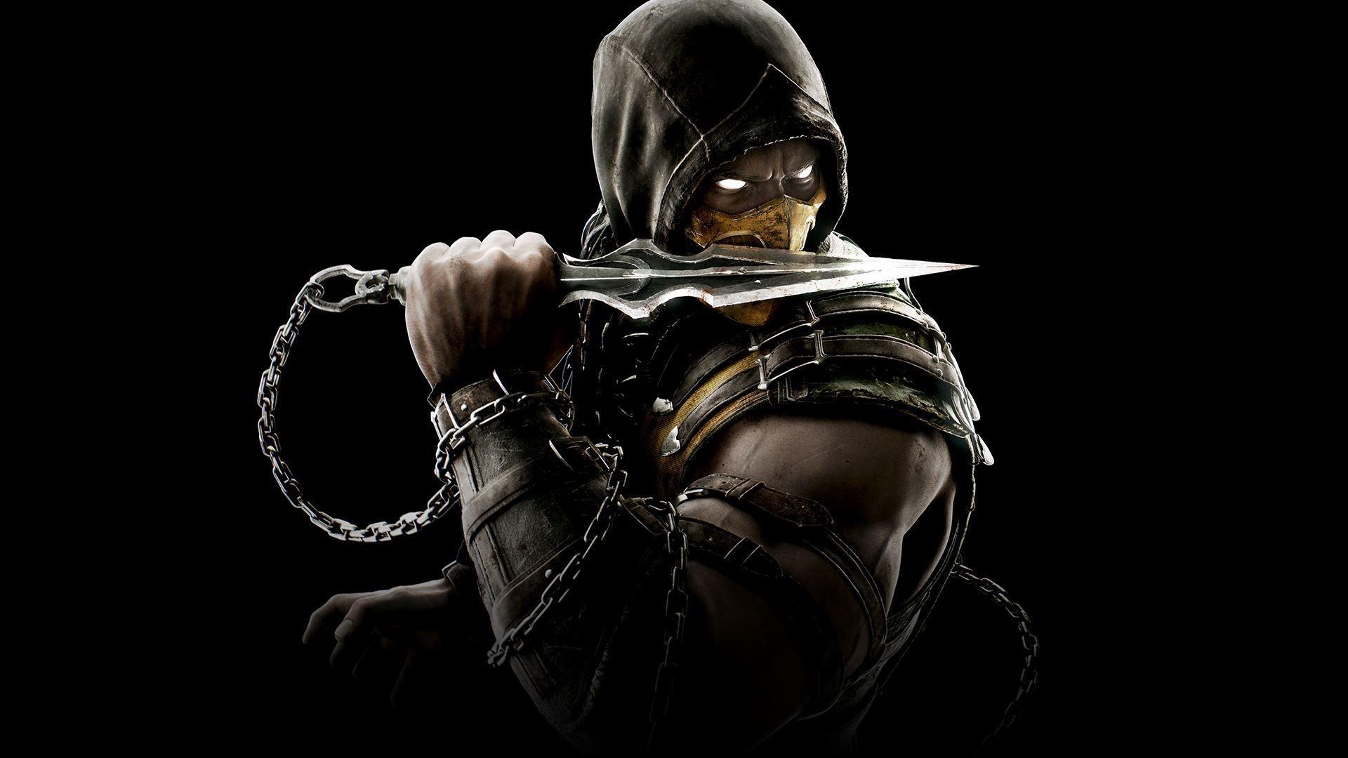 1920x1080 HD Wallpaper Scorpion Mortal Kombat X. superheroes and anime art, Desktop