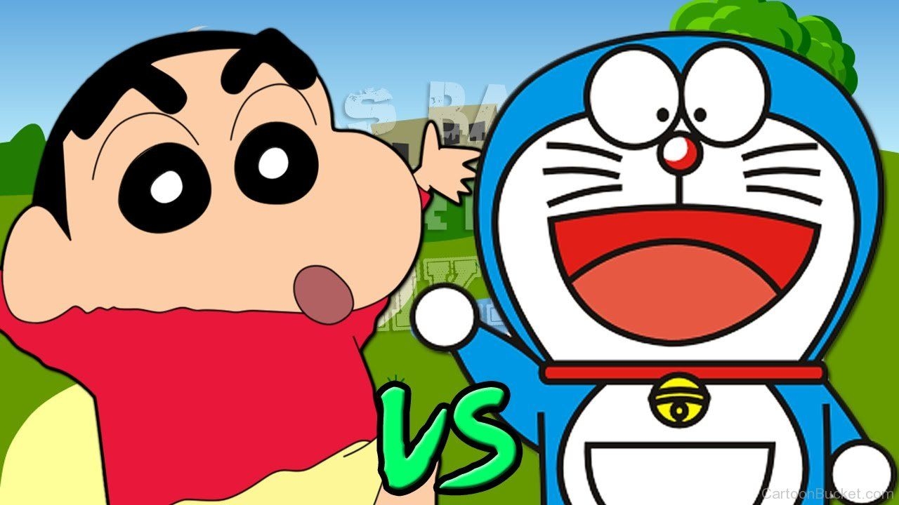 1280x720 Shin Chan Vs Doraemon And.teahub.io, Desktop