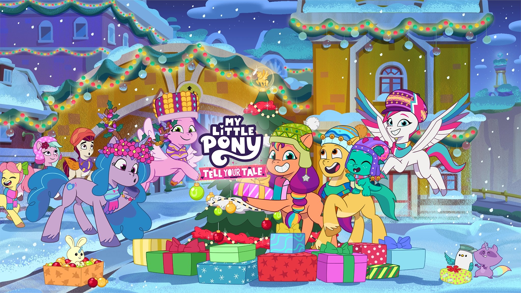 2050x1160 Generation 5 My Little Pony Updates Slovak My Little Pony Official Channel Has Been Updated With This Adorable Christmas Themed Tell Your Tale Banner! This Banner Will Probably Be Used, Desktop