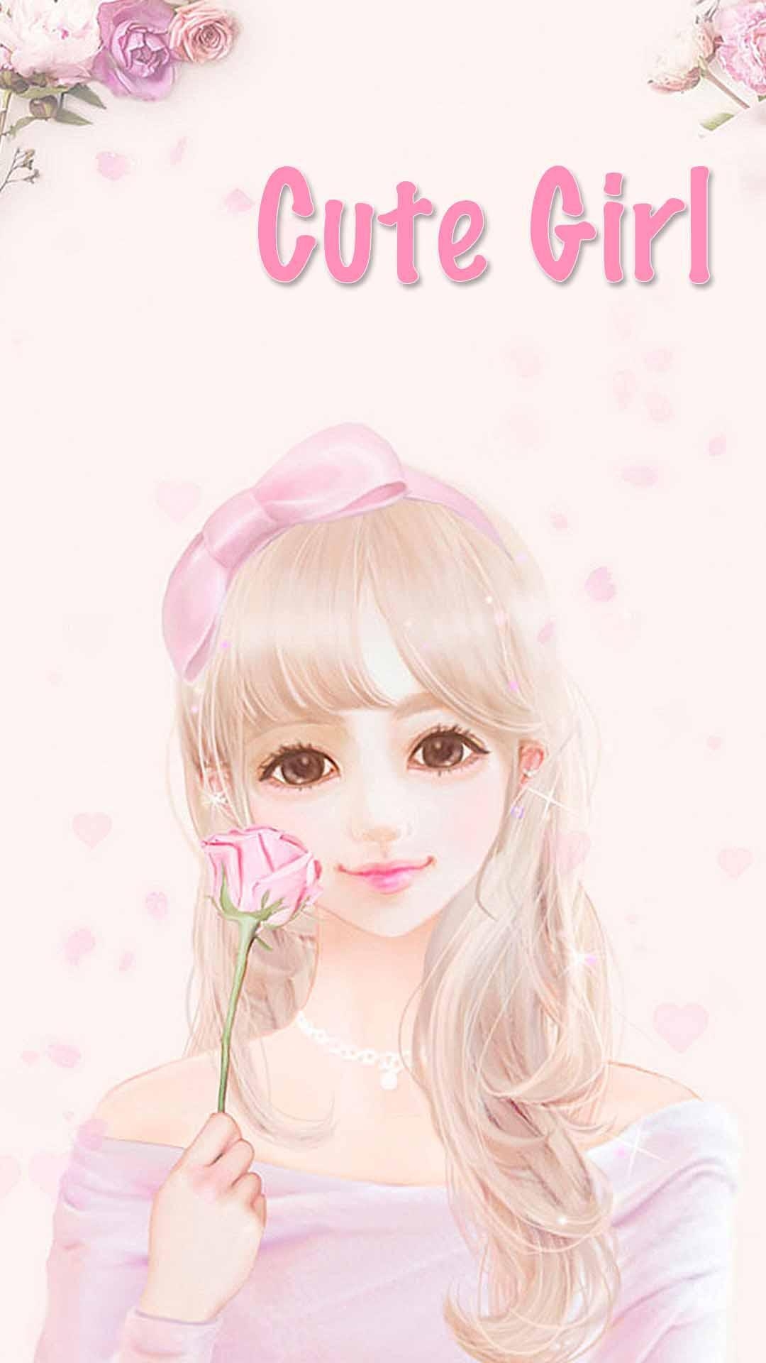 1080x1920 Cute Pink Girl Theme Rose Gold for Android, Phone