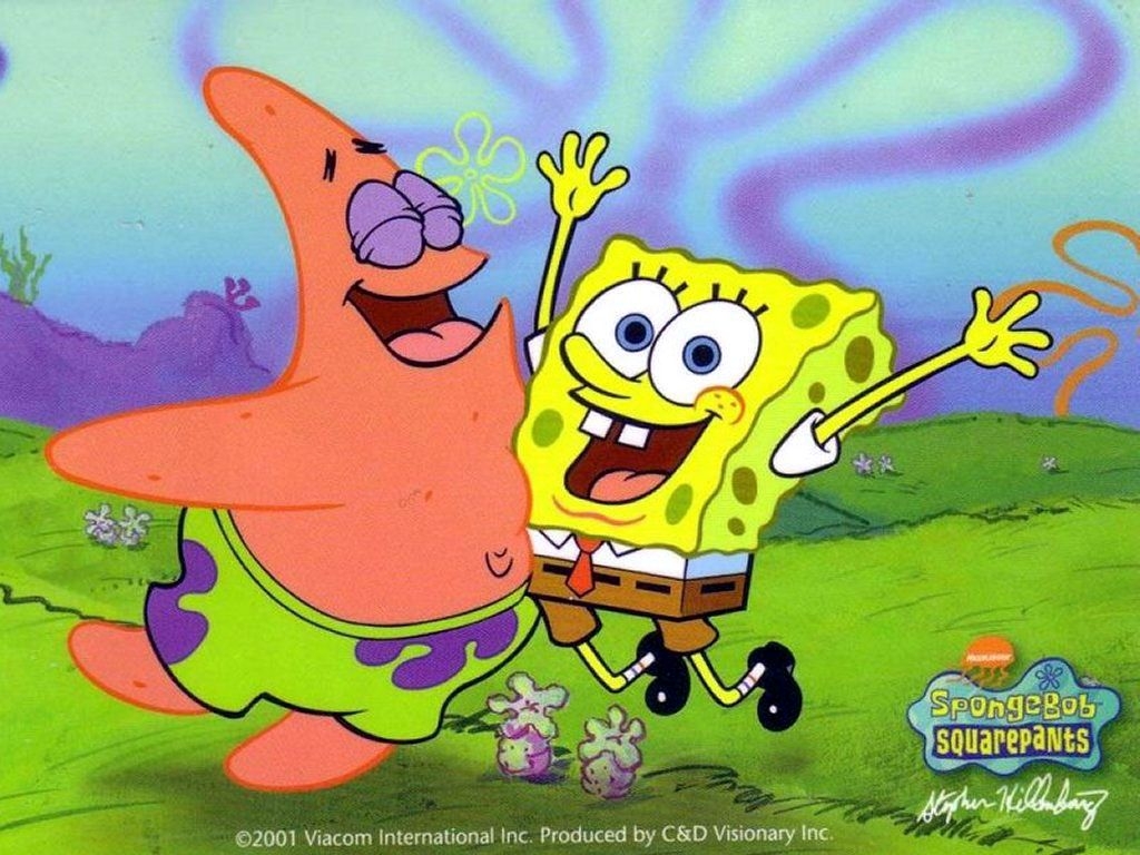 1030x770 ▱ BIKINI BOTTOM Autopoiesis with Patrick and SpongeBob, Desktop