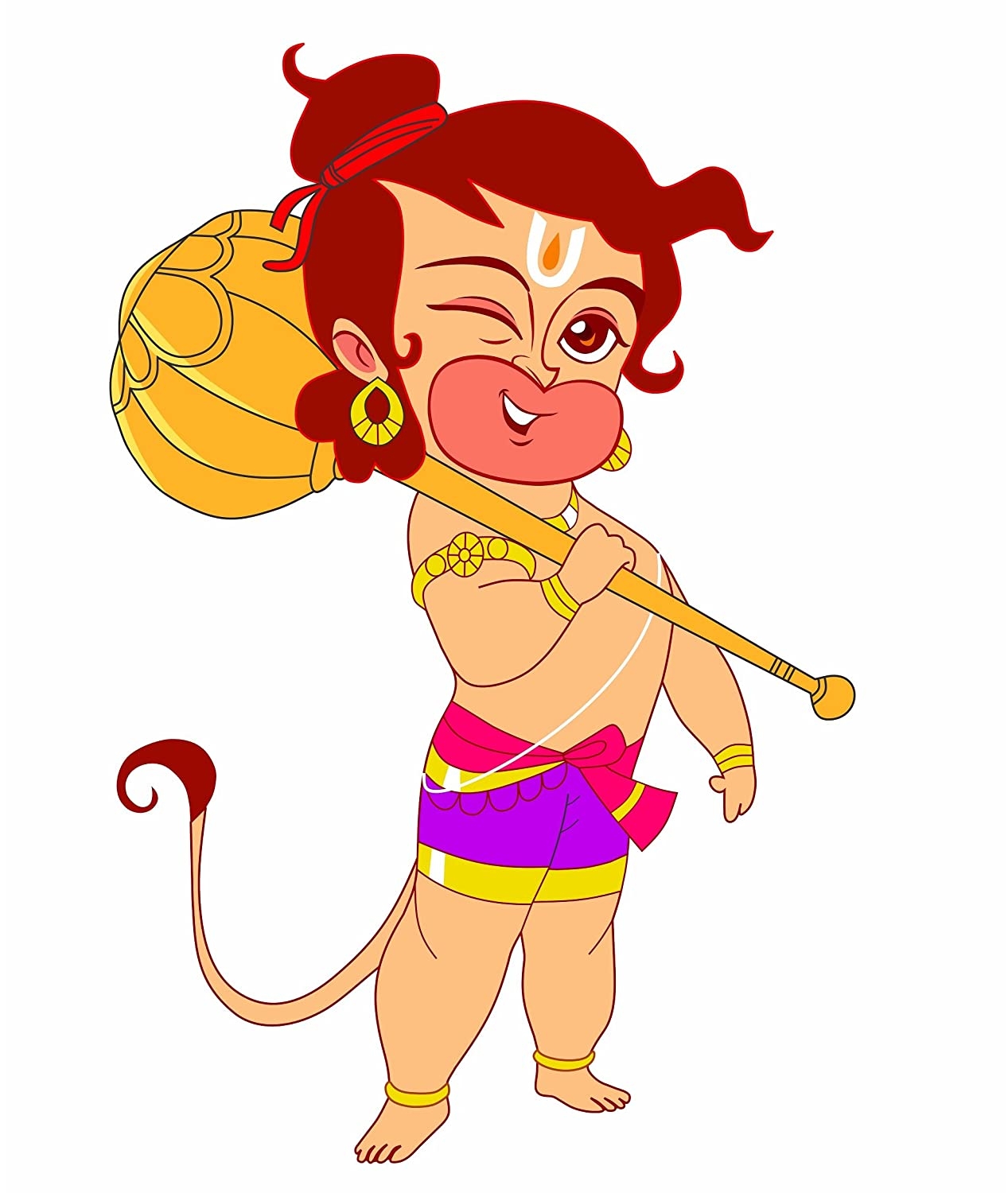 1270x1500 Buy Asmi Collections Wall Stickers Baal Hanuman Online at Low Prices in India, Phone