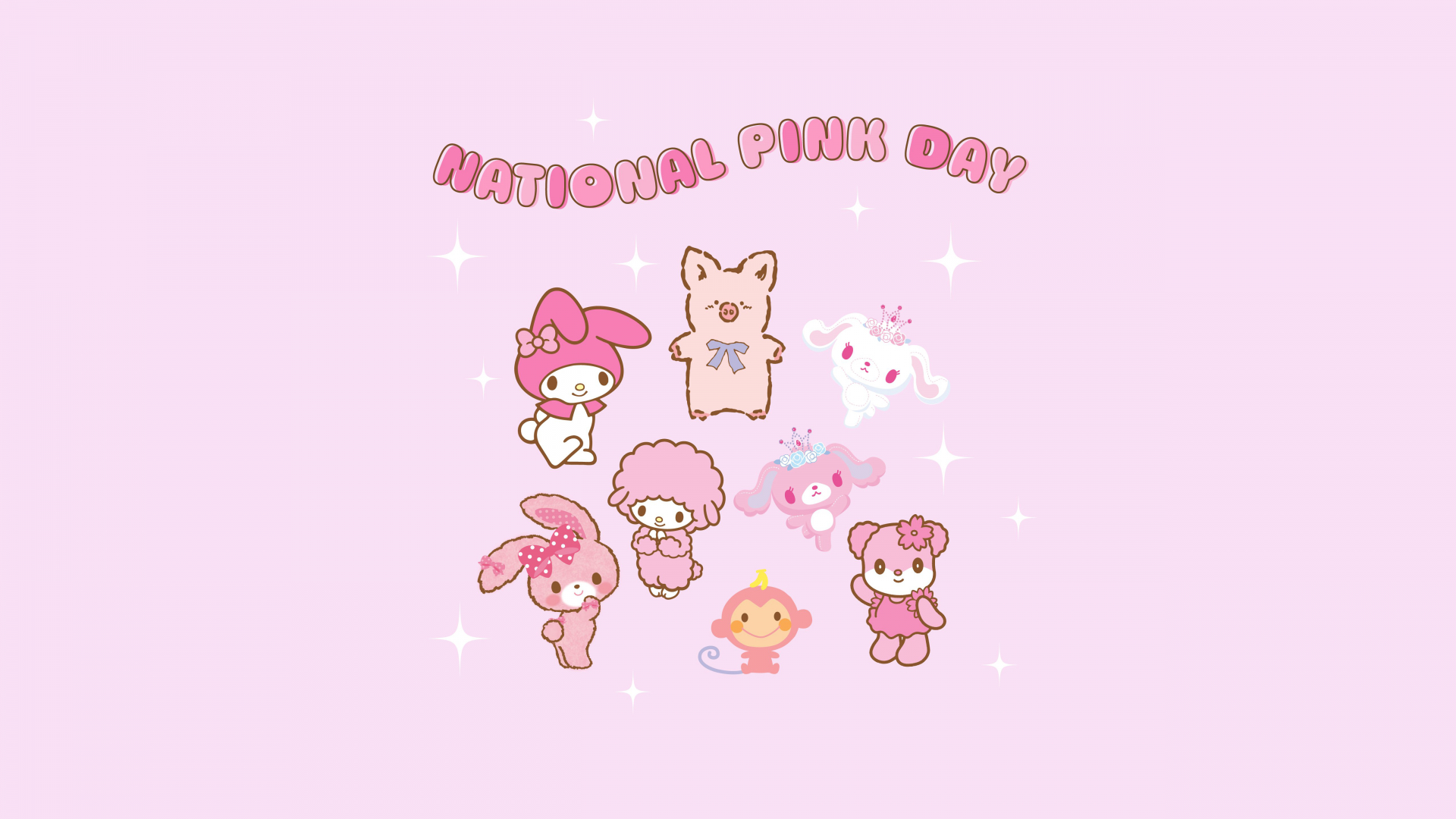 1920x1080 National Pink Day Wallpaper 4K, Hello, Desktop