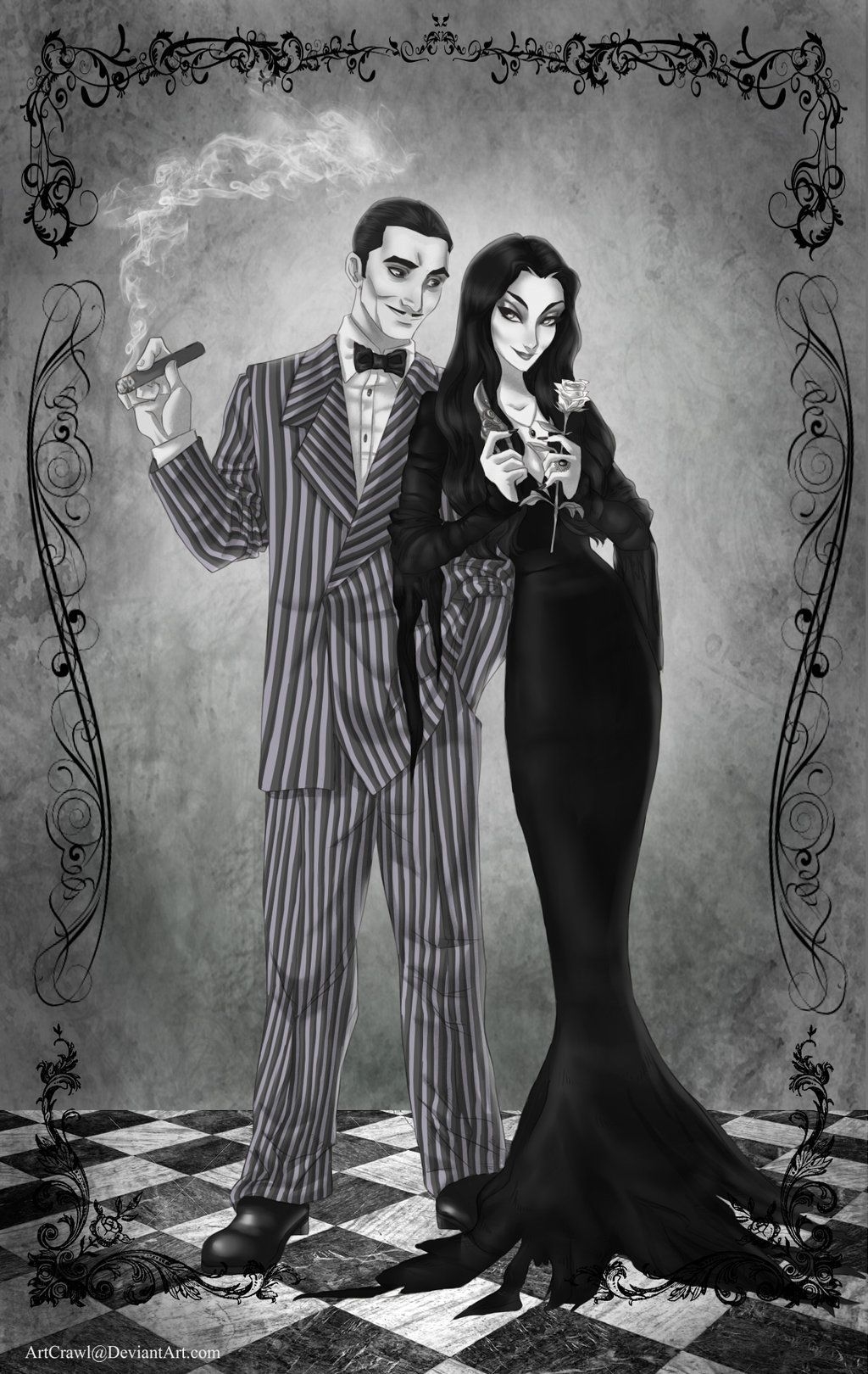 1030x1620 Gomez and Morticia. Gomez and morticia, Addams family, Morticia addams, Phone