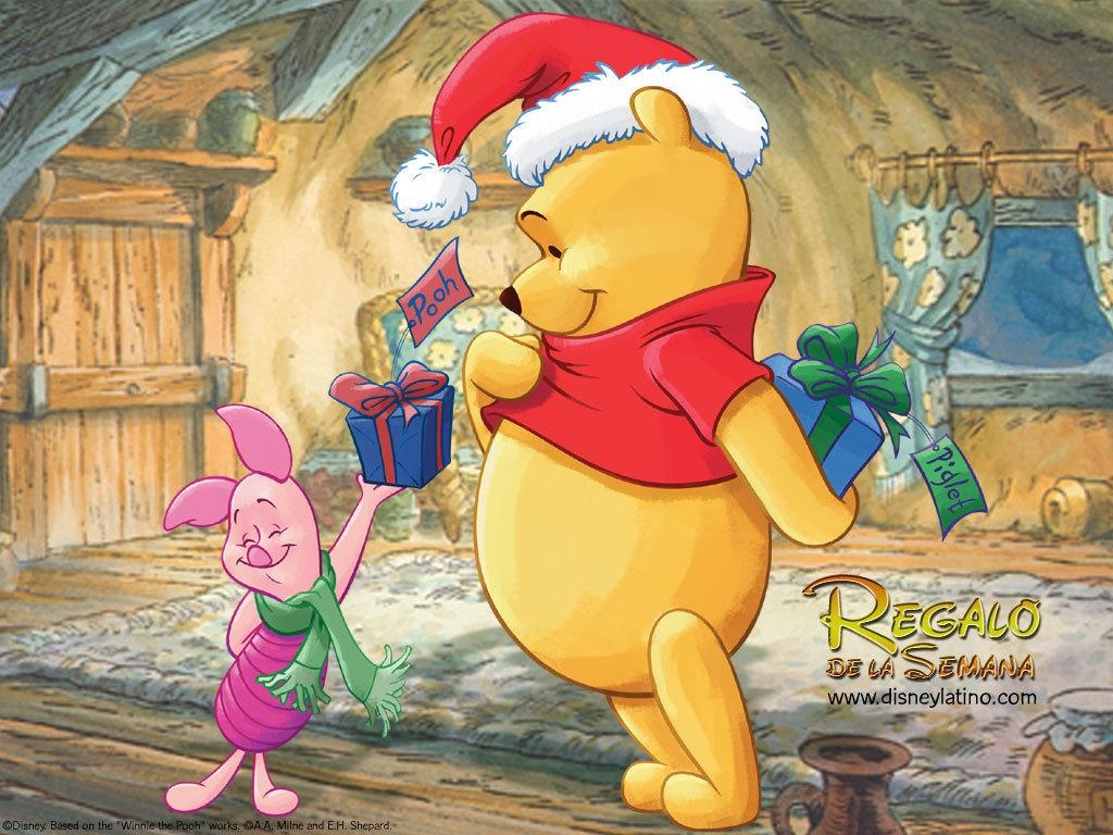 1030x770 Free christmas desktop wallpaper: Winnie the Pooh Christmas, Desktop