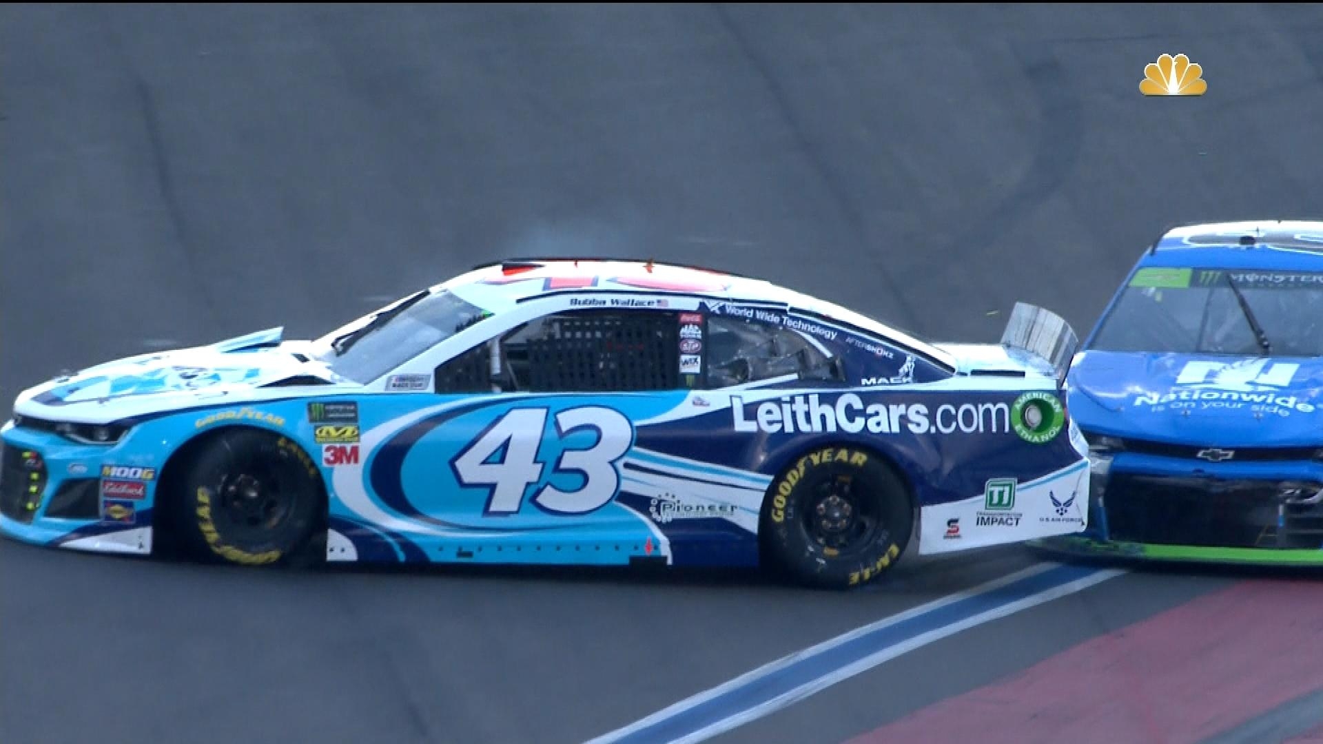 1920x1080 Alex Bowman, Bubba Wallace Have Run In On Track At Charlotte Roval, Desktop